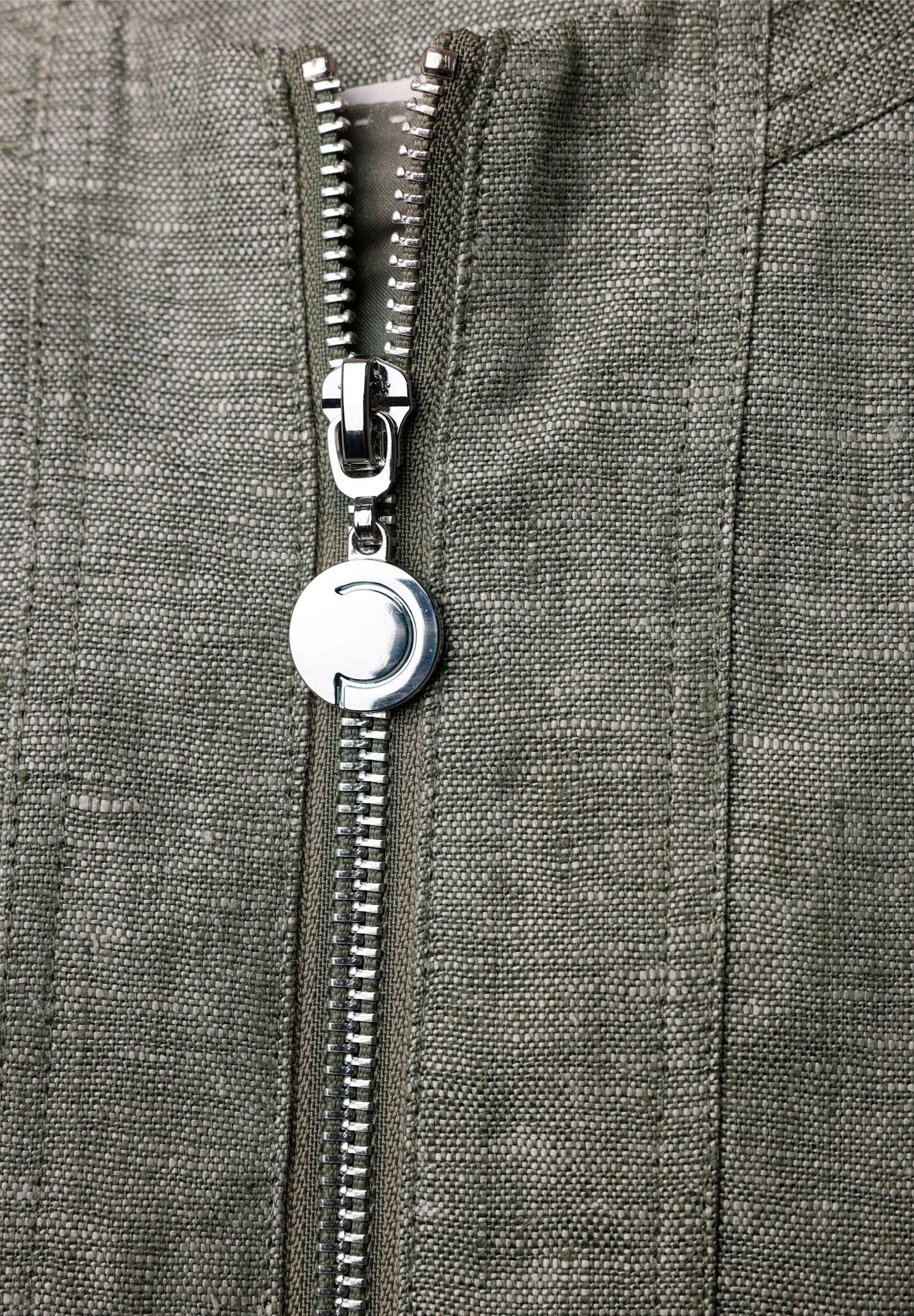 creation L Blusenblazer »Leinen-Blazer Leinenblazer mit Reißverschluss-Taschen«