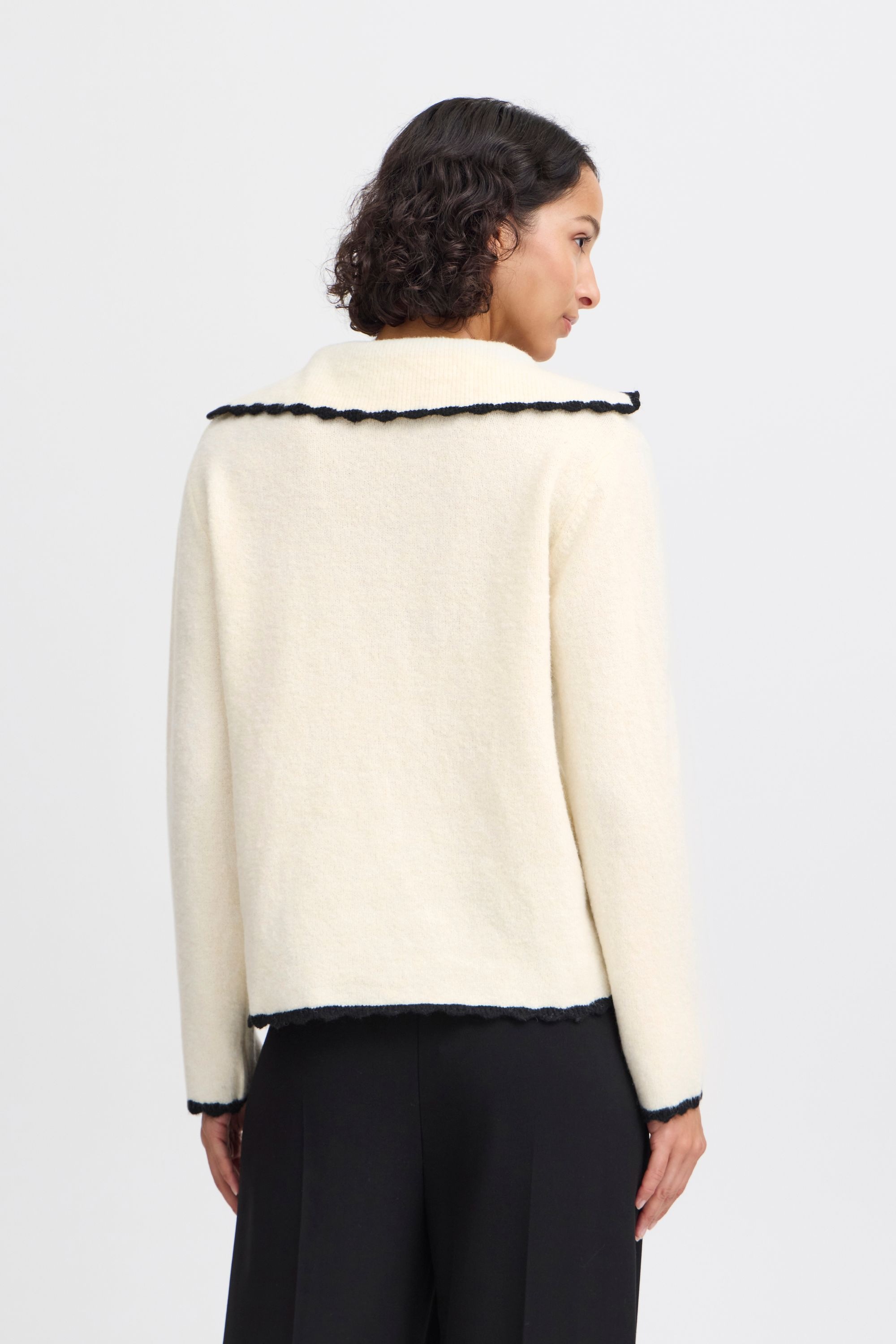 b.young Strickpullover »Strickpullover BYNINNA W. COLLAR -«