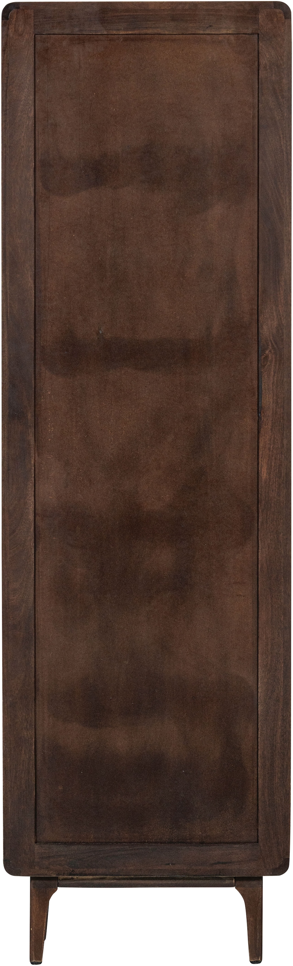 WOOOD Mehrzweckschrank »Liya Massivholz Mangoholz mit abgerundeten Ecken B 60x D 35x H 200 cm« Tragkraft 20 kg, einfach zu montieren, sichtbare Maserung