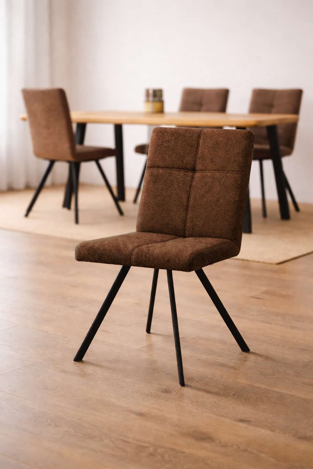 Home affaire, Eckbankgruppe »Mia Essecke, Sitzgruppe, Eckbankgruppe, Küchenbankgruppe« Set, 4er, 4 tlg. Eckbank mit Wellenfederung; Tisch in Eiche 