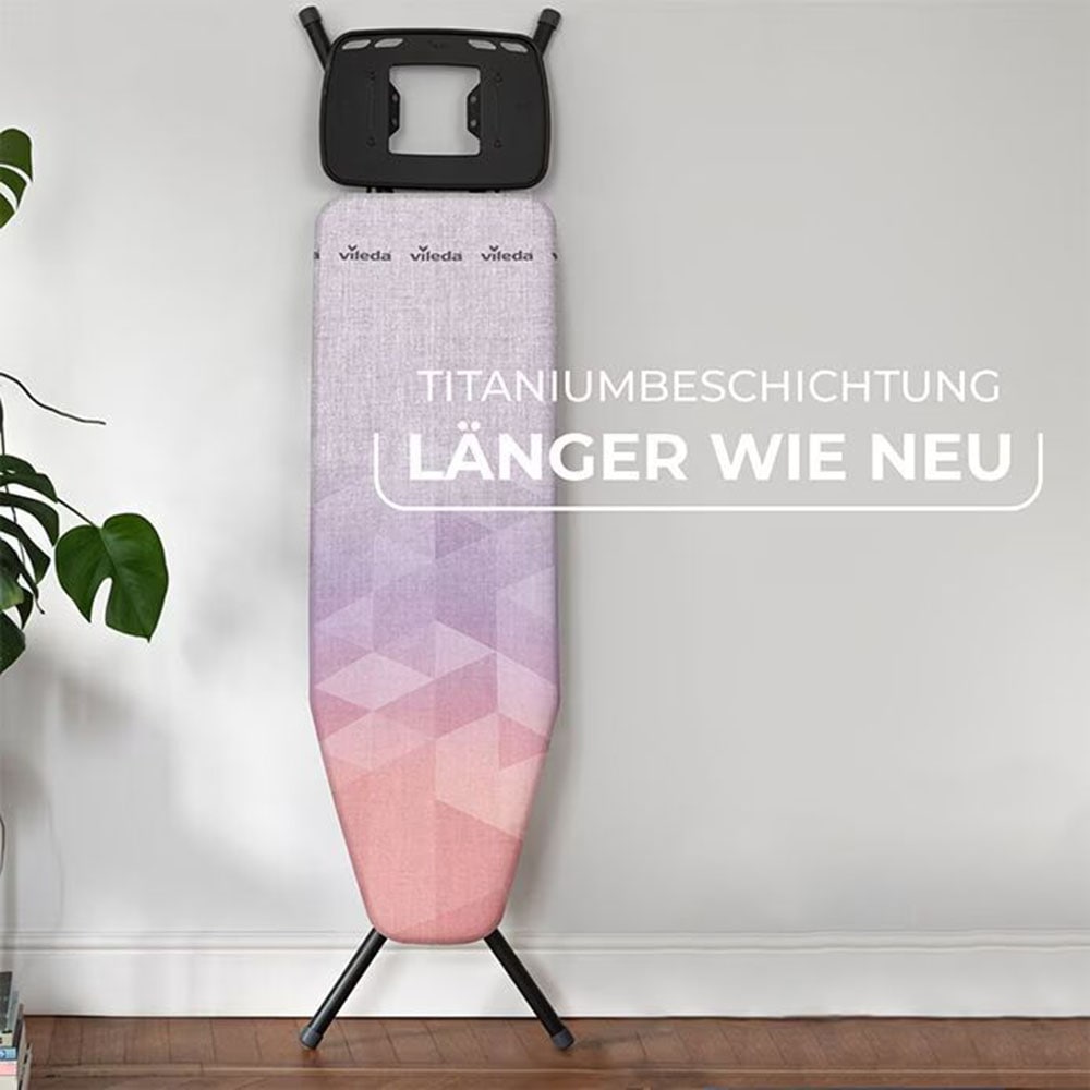 Vileda Bügelbrett »Vileda DIAMOND M Plus«, Bügelfläche 120 cmx38 cm, mit spezieller Titanbeschichtung