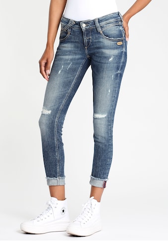 GANG Ankle-Jeans »"NENA CROPPED"«, mit leicht ausgefransten Aufschlag am Beinabschluss kaufen