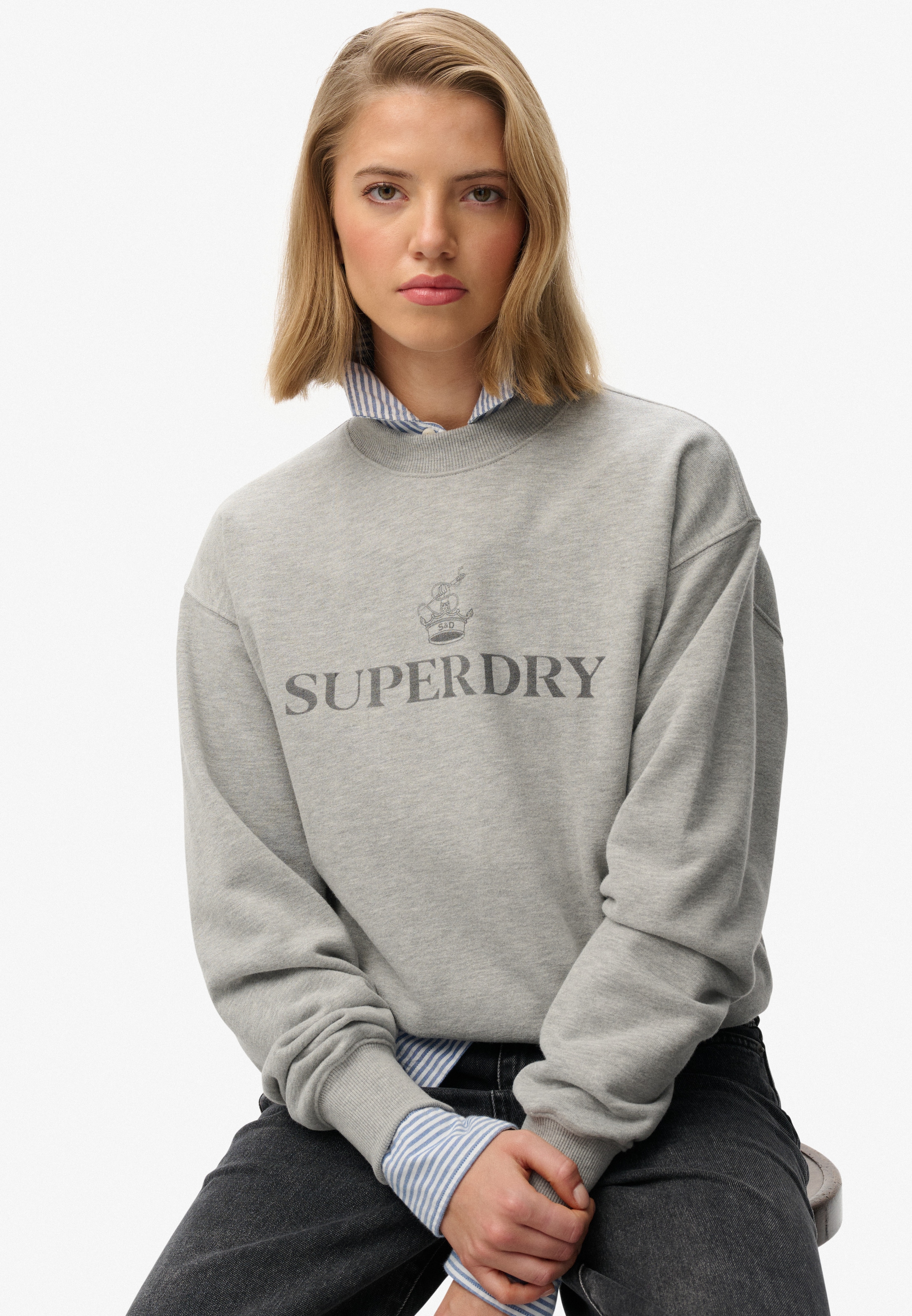 Superdry Sweatshirt »BRITISH DESIGN RELAXED CREW«
