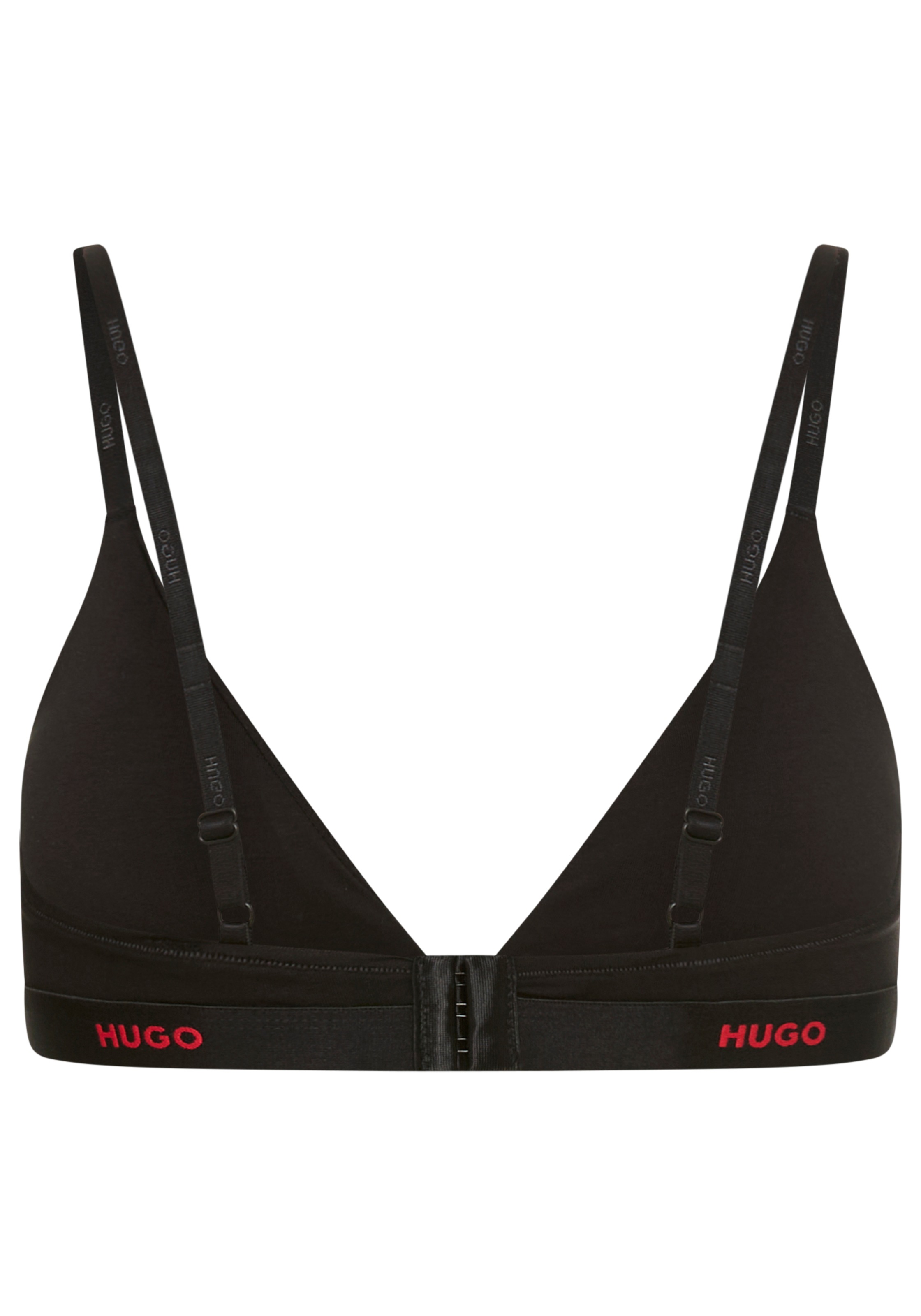 HUGO Underwear Triangel-BH »aus Stretch-Baumwolle mit Logo-Unterbrustband« mit herausnehmbaren Polstern, geformte Körbchen