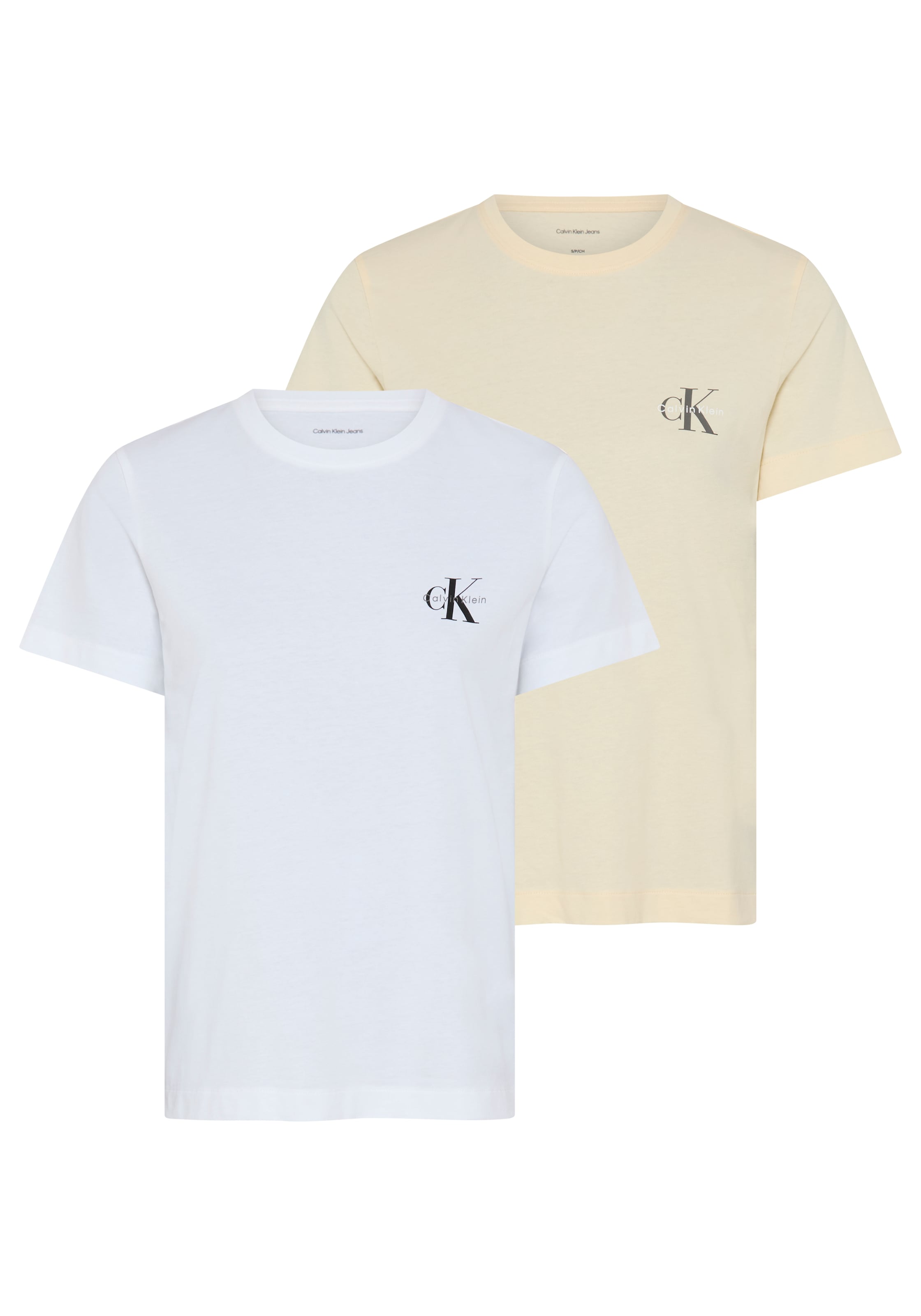 Calvin Klein Jeans T-Shirt »MONOLOGO CN 2 PACK TEE« Packung, 2er-Pack, 2 , Logoschriftzug