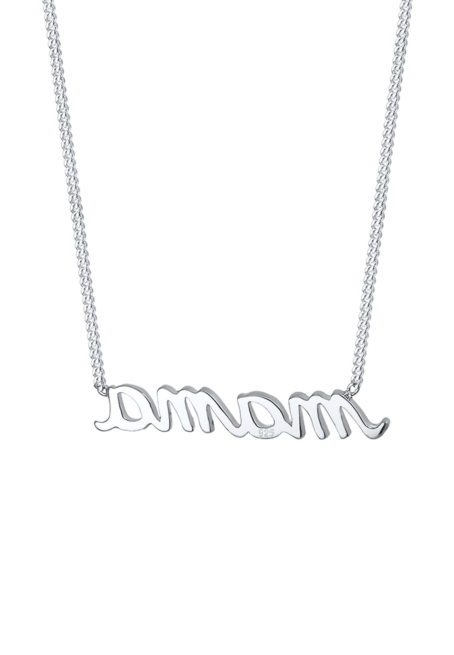 Elli Kette mit Anhänger »Halskette Schriftzug Mom 925 Sterling Silber«