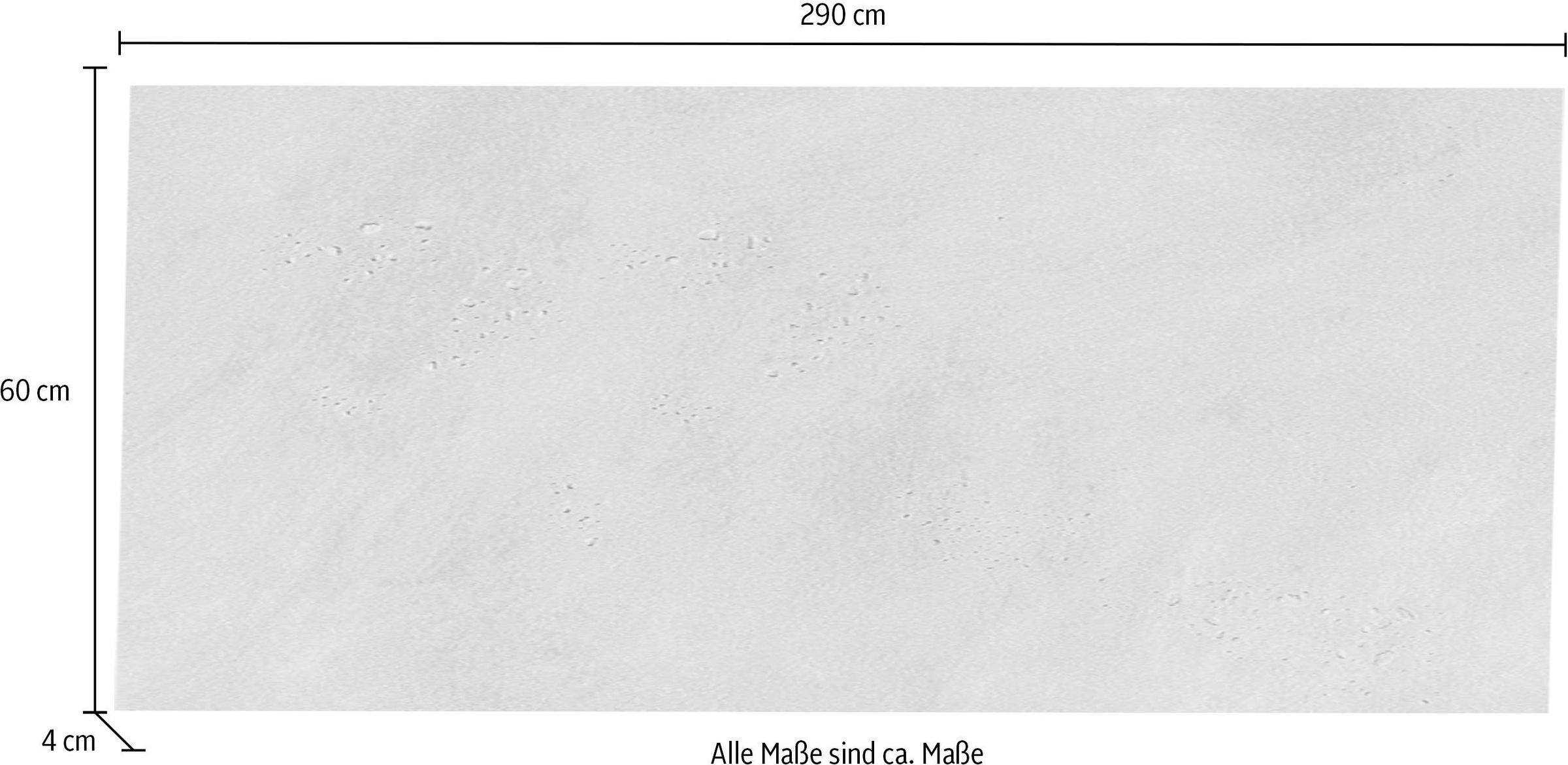 KOCHSTATION Arbeitsplatte »"KS-Scafa"«, in verschiedenen Breiten, Stärke 4 cm