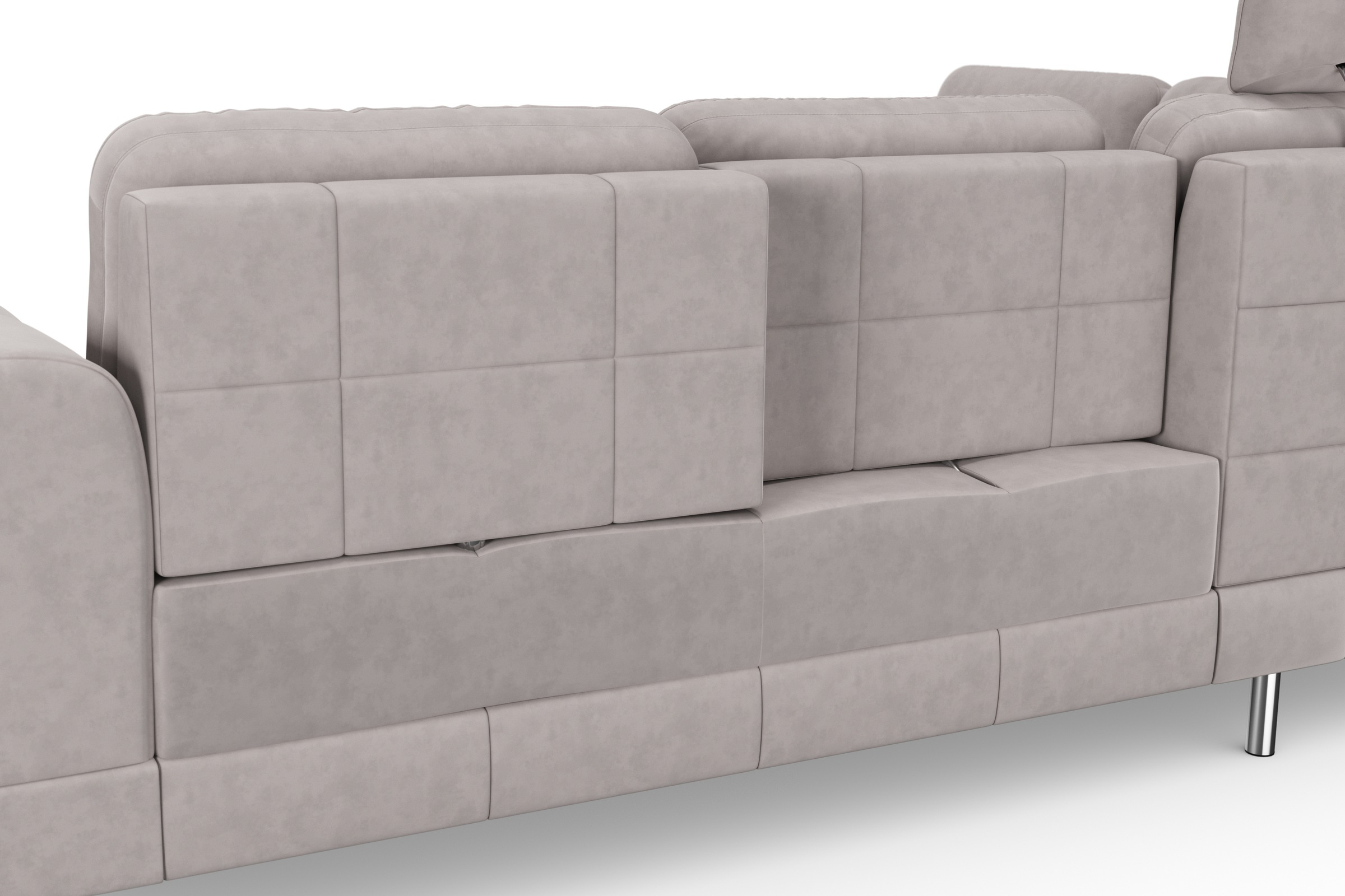 sit&more Ecksofa »Bendigo L-Form« inklusive Sitztiefenverstellung, Bodenfreiheit 12 cm, in 2 Fußfarben