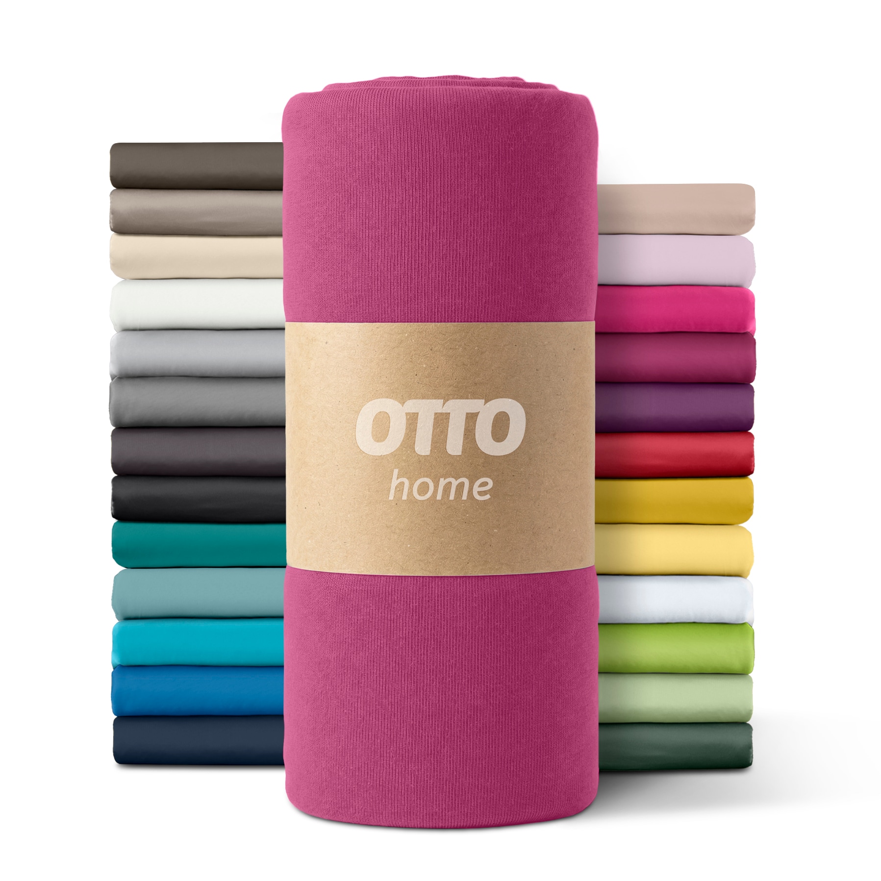 OTTO home Spannbettlaken "PAPRIKA Microfaser-Jersey und warme Fleece-Qualität" Bettlaken Laken Spannbettuch, schnelltrocknend