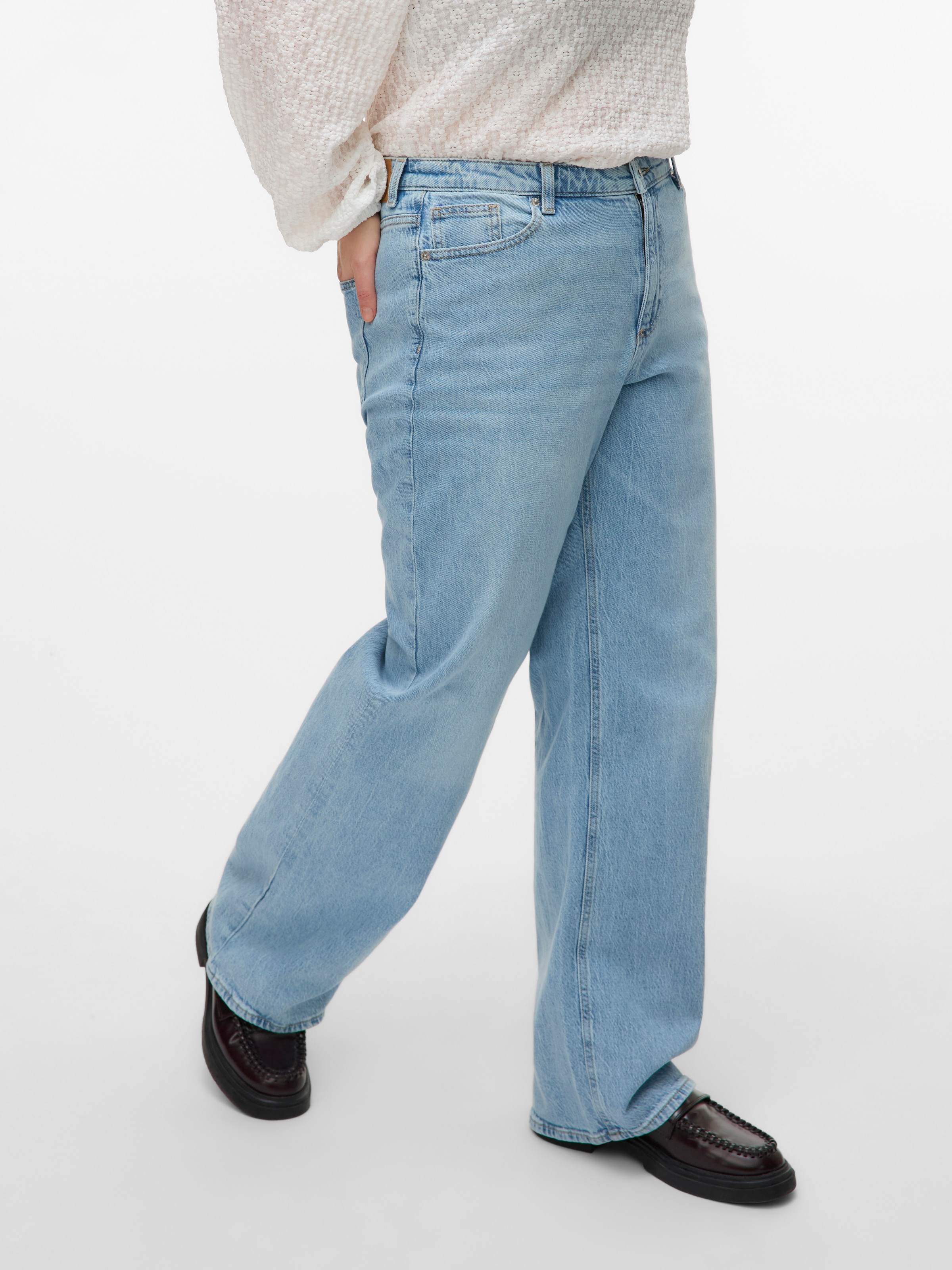 Vero Moda Curve High-waist-Jeans »VMCTESSA HR WIDE J RA339 GA CUR NOOS«