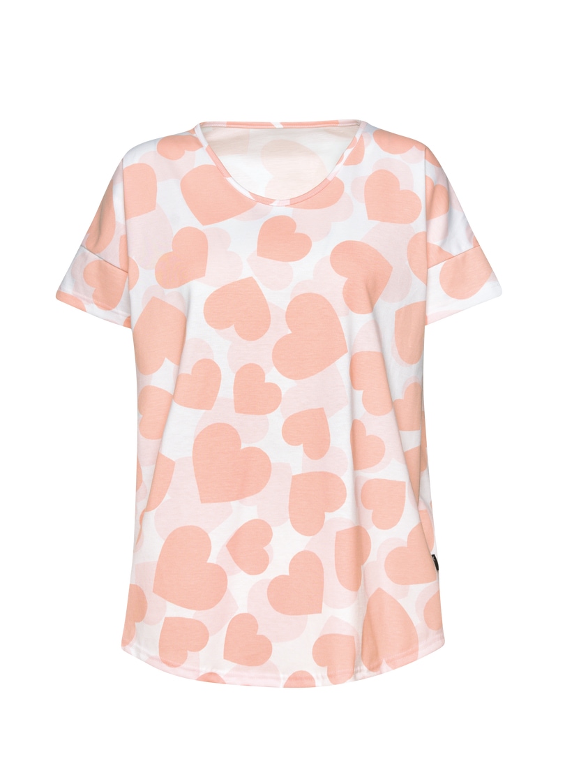 Trigema Schlafanzug »TRIGEMA Oversized T-Shirt mit Allover Herzchen-Print«, (1 tlg.)