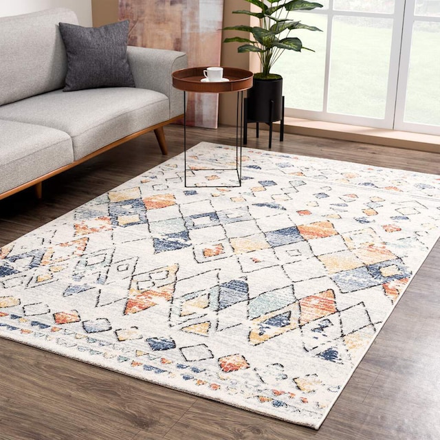 Carpet City Teppich »Mista 2555«, rechteckig, Kurzflor, Boho-Optik,  Multicolor, Weich online kaufen