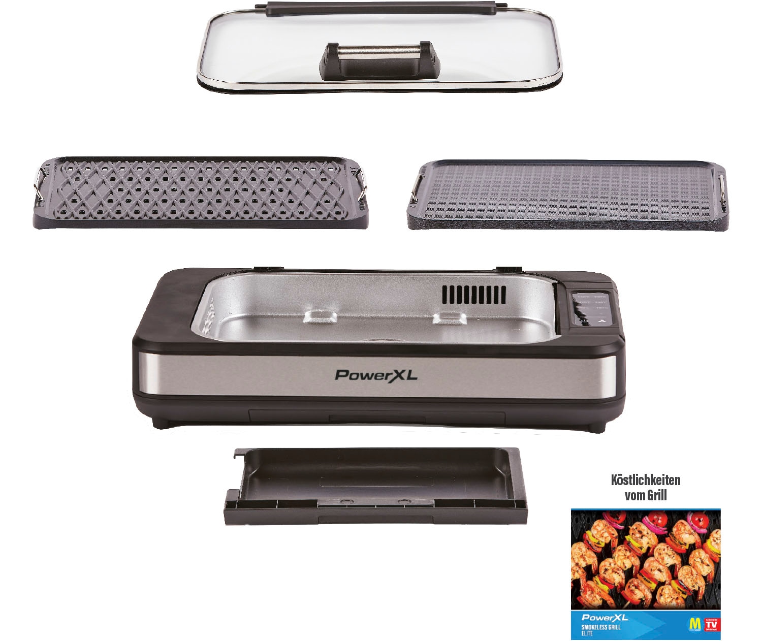 MediaShop Tischgrill »PowerXL Smokeless Grill Elite«, 1500 W