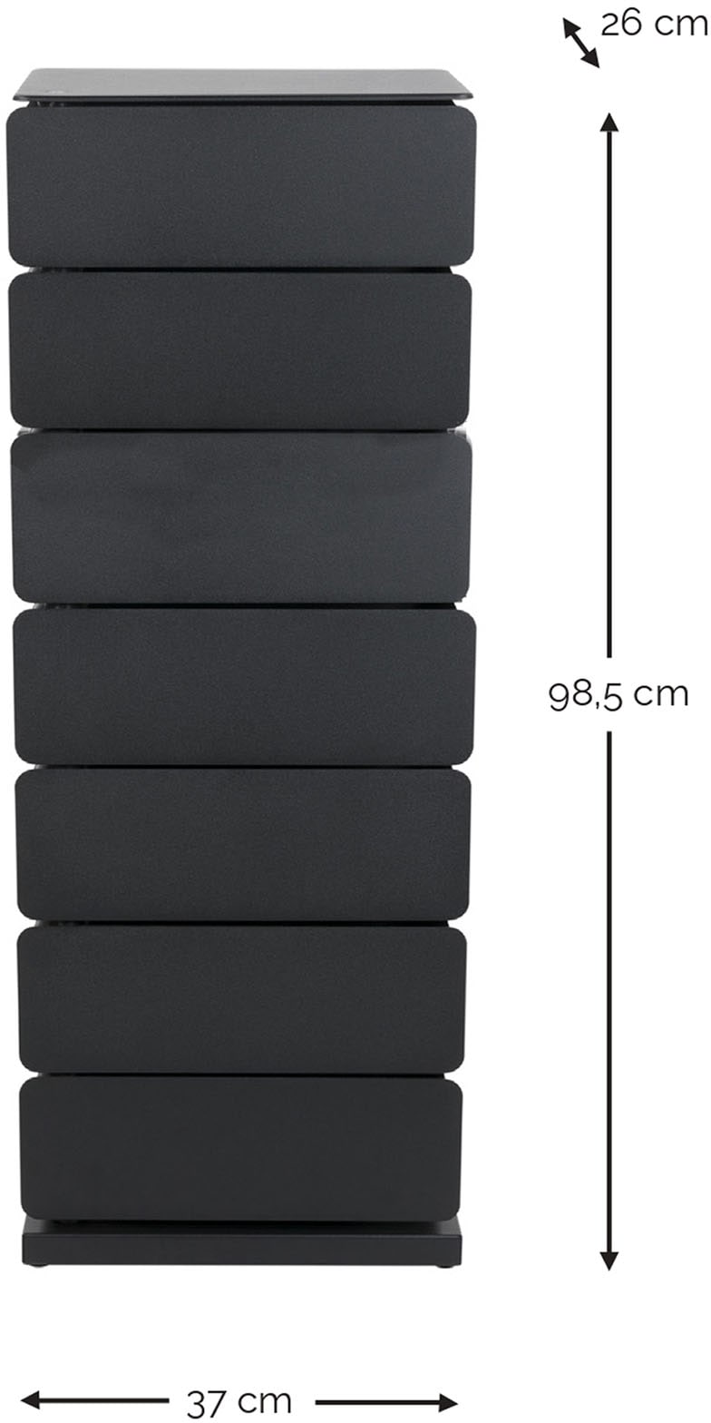 Spinder Design Kommode »JOEY 7« Stahlschuhschrank und Aufbewahrungsschrank in 1