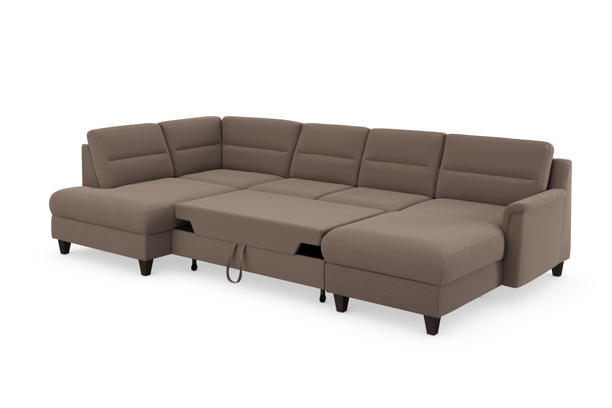 sit&more Wohnlandschaft »Farö U-Form«, inklusive Federkern, wahlweise mit Bettfunktion und Bettkasten