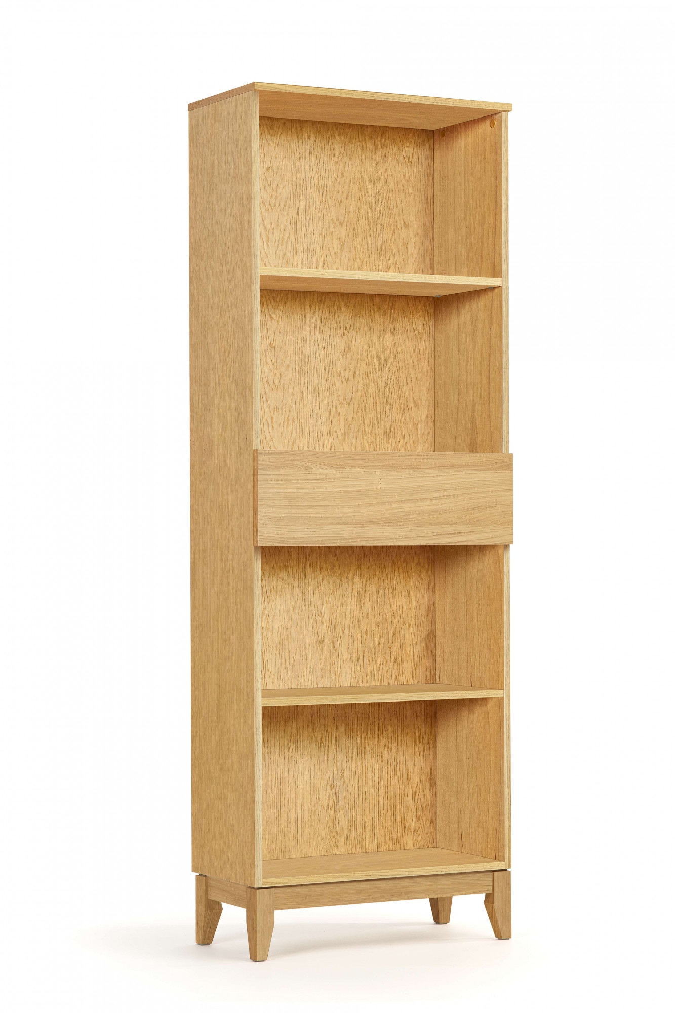 Woodman Bücherregal »Elinee«, im aus skandinavischen bestellen Look, angesagten auf Eichenfurnier Raten