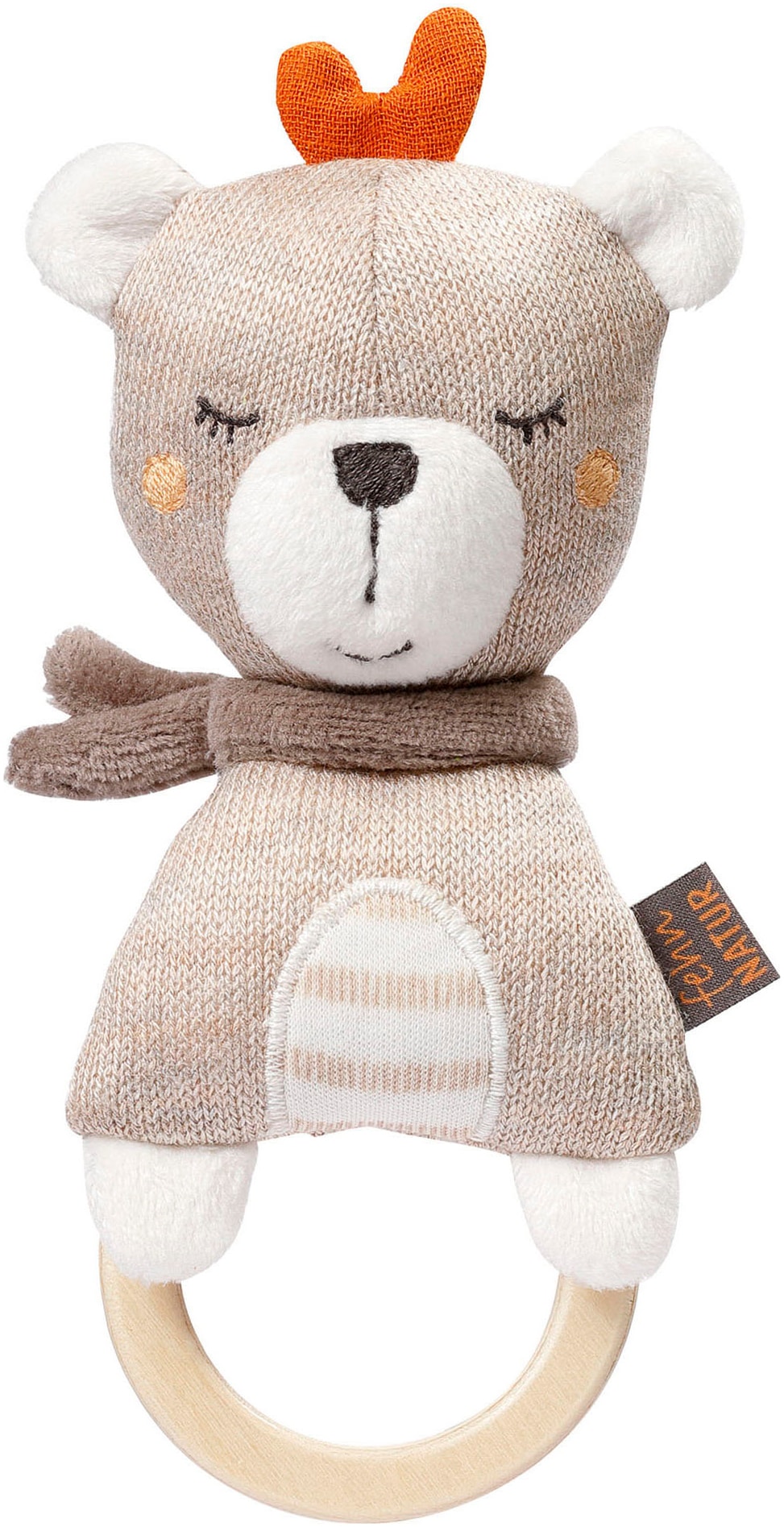 Fehn Greifling »fehnNATUR, Holz-Greifling Teddy«, mit Holzring