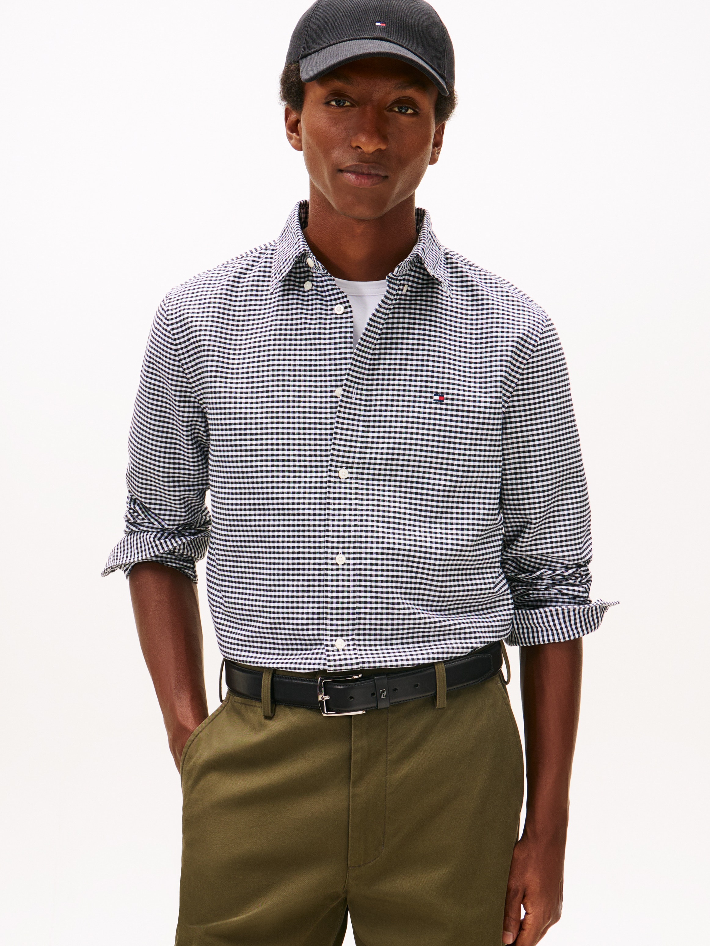 Tommy Hilfiger Langarmhemd »HERITAGE OXFORD GINGHAM« Regular fit, Button-down-Kragen, kariert