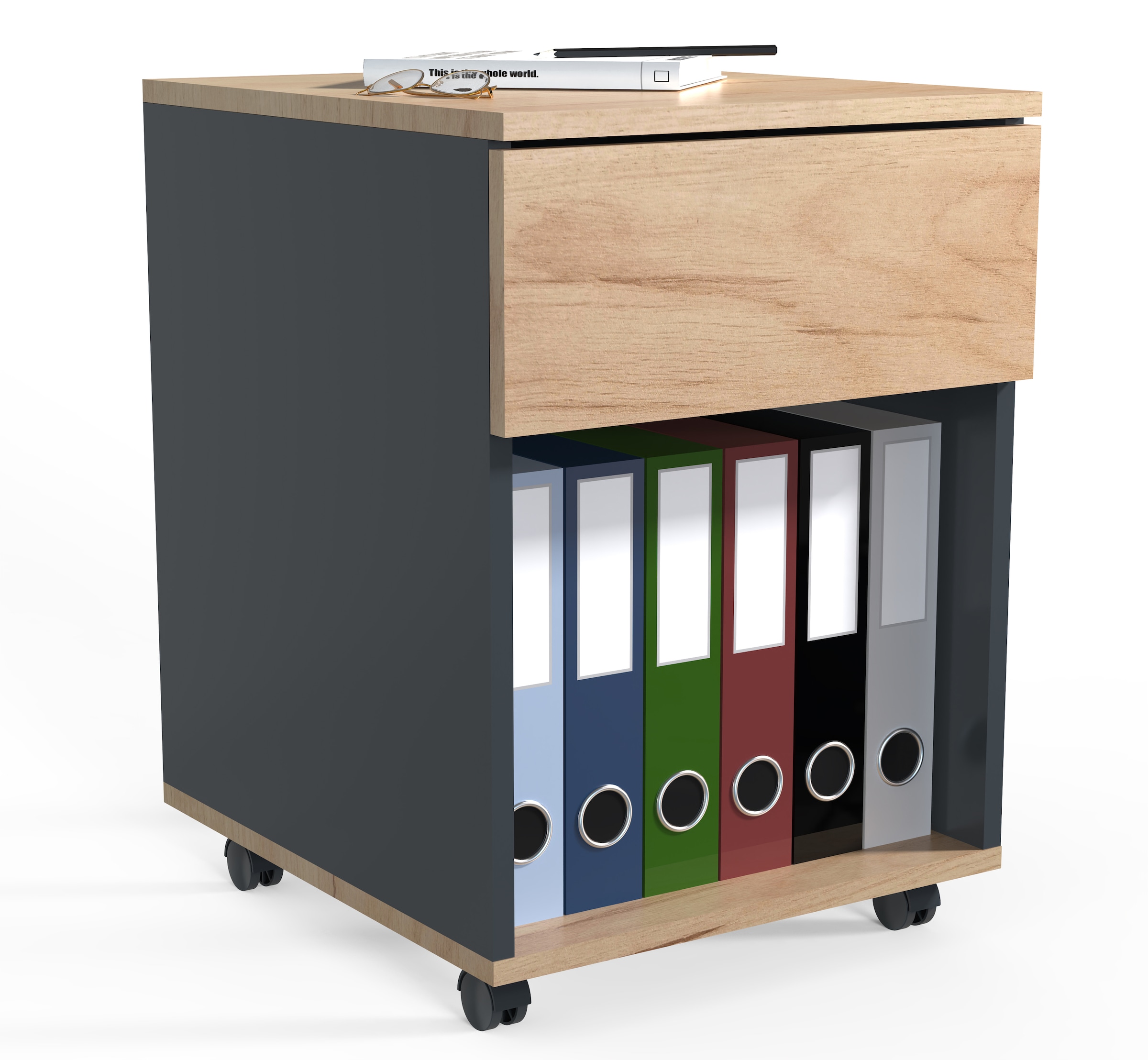 VCM Rollcontainer "Rollcontainer Bürocontainer Dalosa 1 Schublade" 1 Stk. tlg.