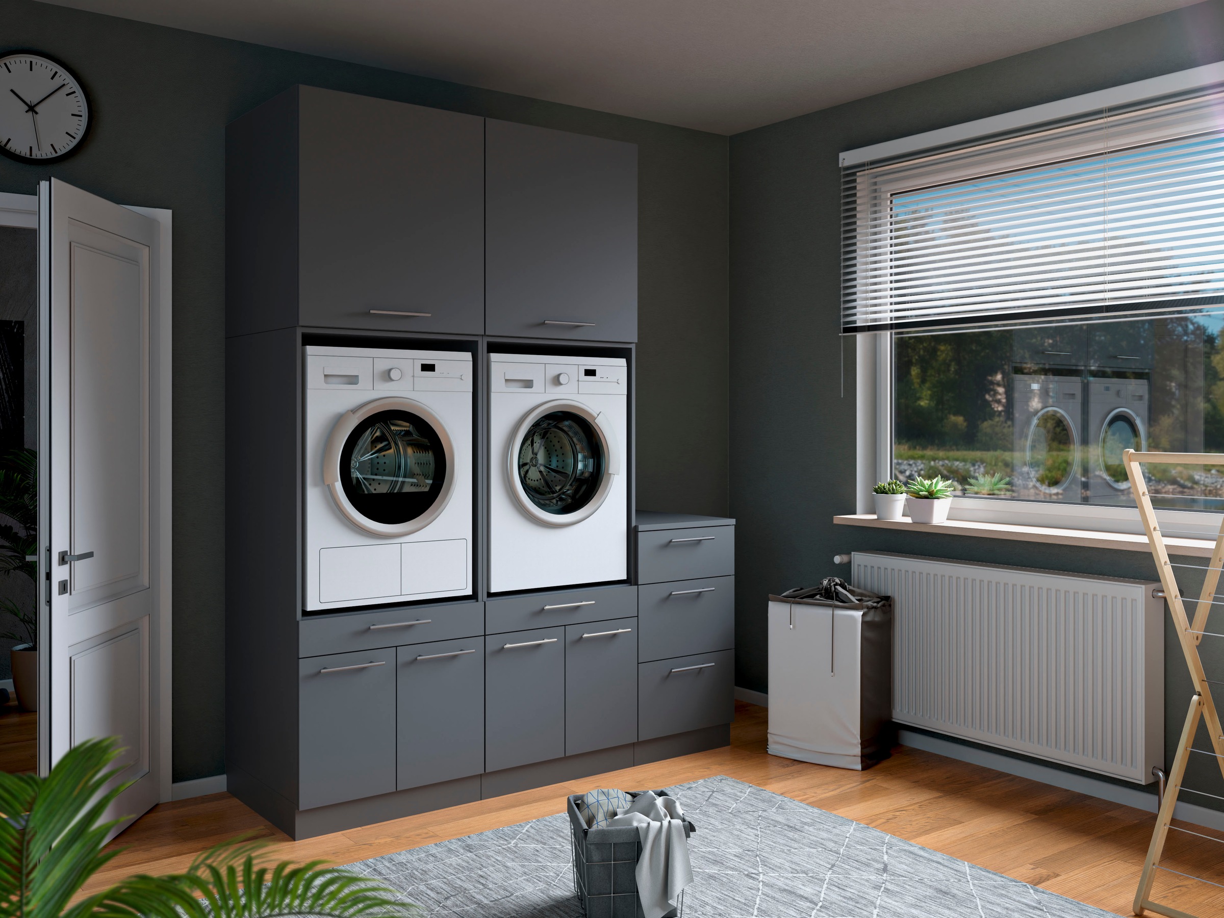 Laundreezy Mehrzweckschrank-Set »Laundreezy, 5-tlg. Mehrzweckschrank-Set B/H/T 186/238/68 cm« 5 Stk. tlg.