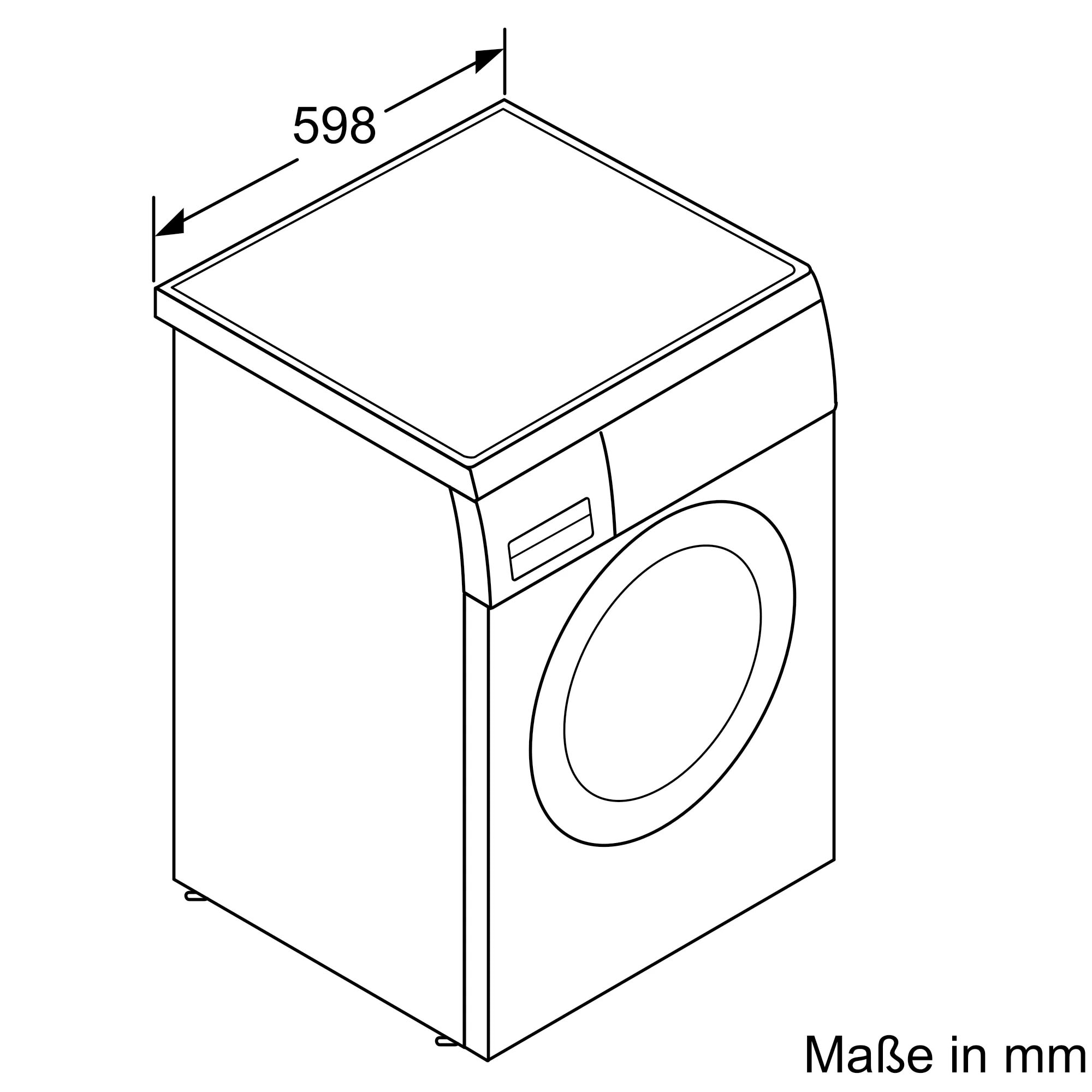 BOSCH Waschmaschine »WUU28T70«, 8 kg, 1400 U/min, unterbaufähig