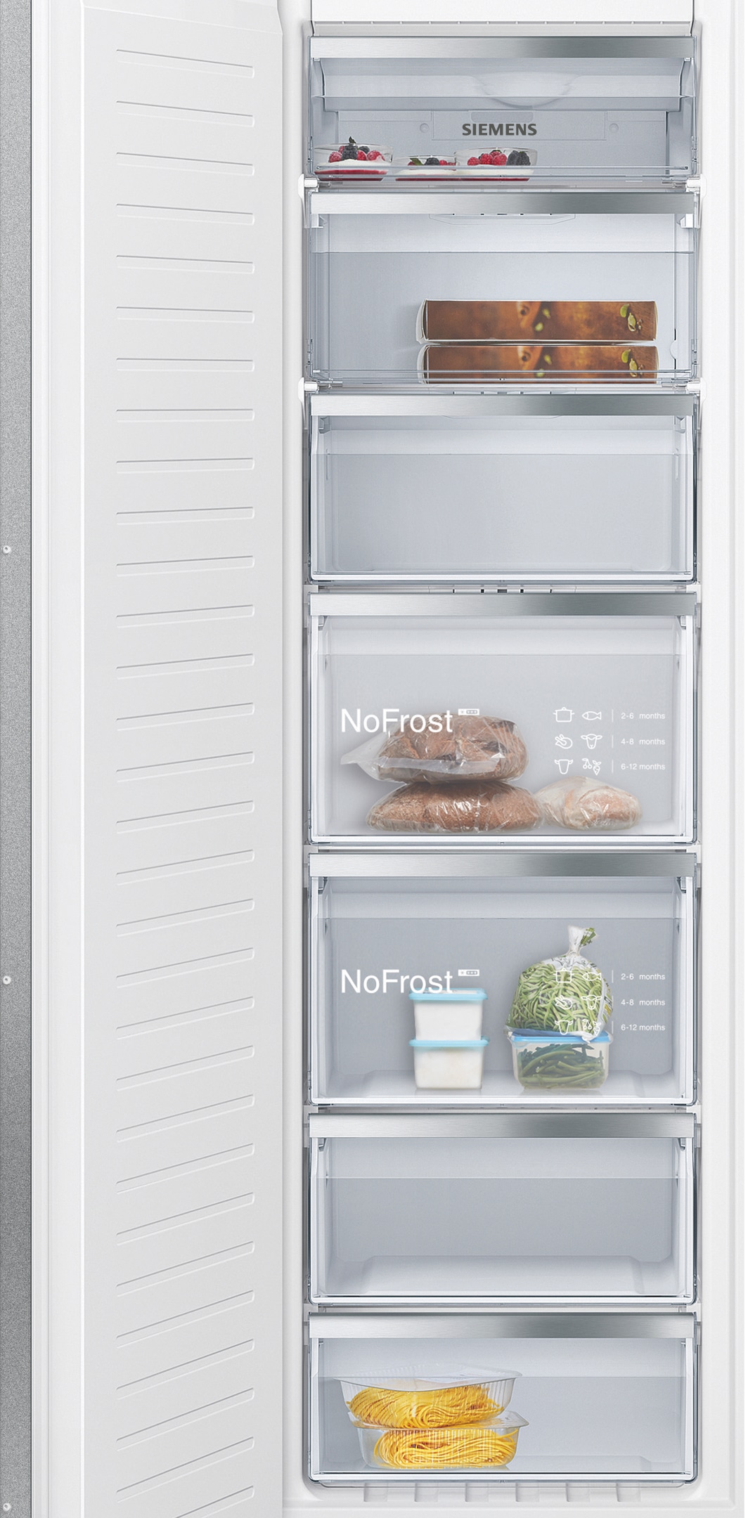 SIEMENS Einbaugefrierschrank iQ500 »GI81NACD0« 177,2 cm hoch 55,8 cm breit NoFrost für nie wieder Abtauen und varioZone für flexible Lagerung