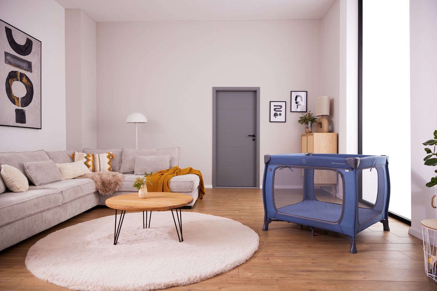 Hauck Baby-Reisebett »Sleep N Play SQ, Set dark blue«, inklusive Schaumstoff-Matratze