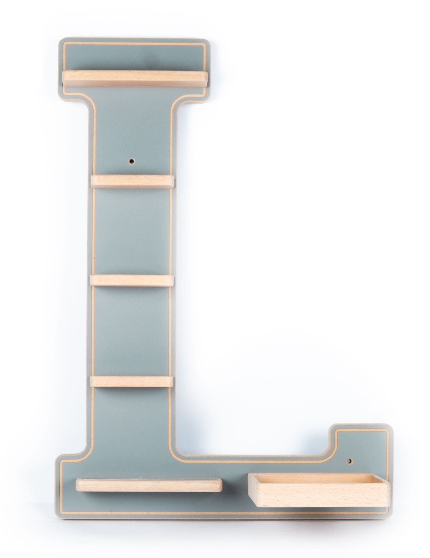 Boarti Wandregal »Holz Regal Buchstabe L für Toniebox Tonies Figuren« 1 Stk. tlg.