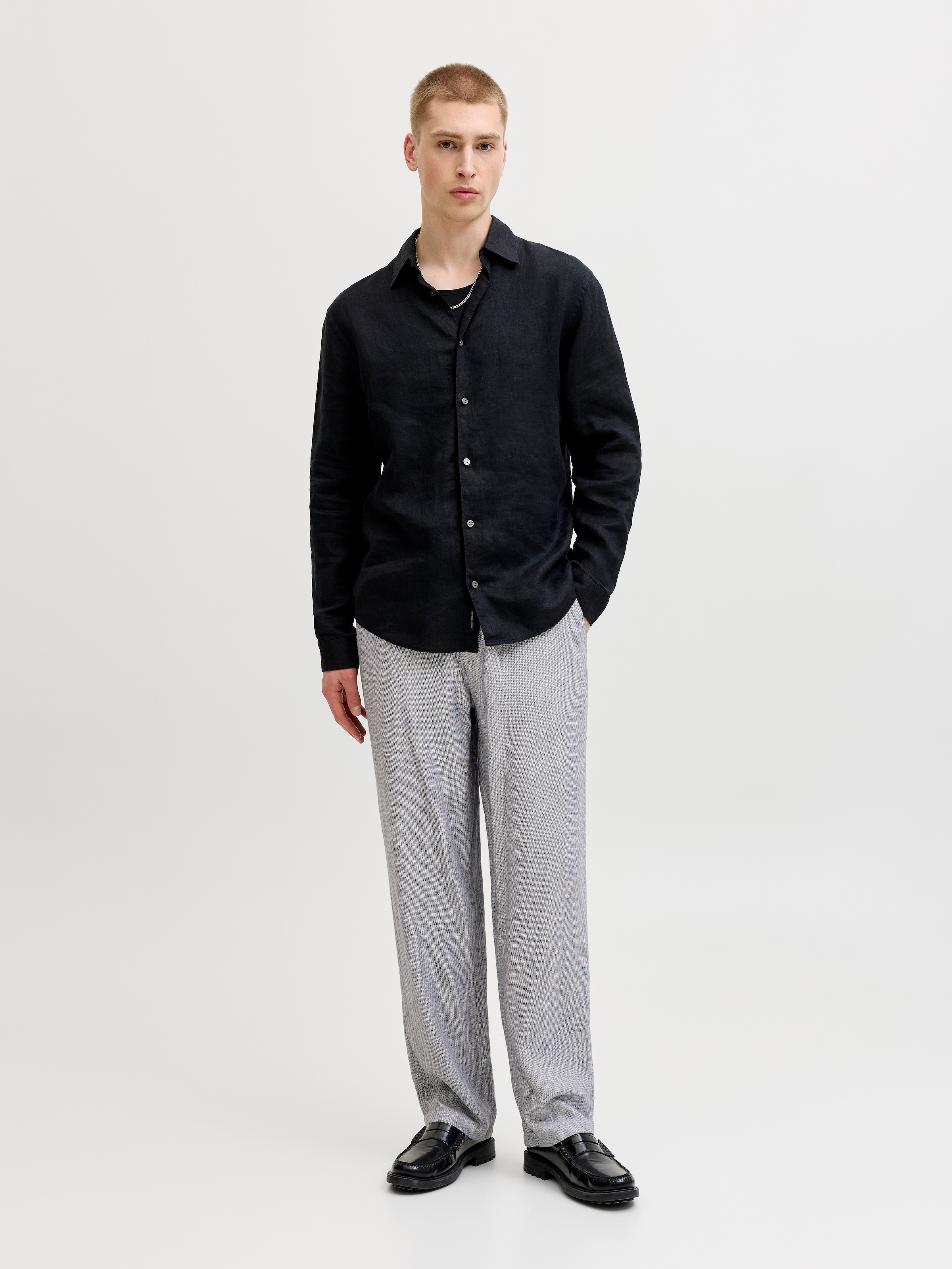 Jack & Jones Chinohose »JPSTKARL MYKONOS LINEN BLEND CHINO«