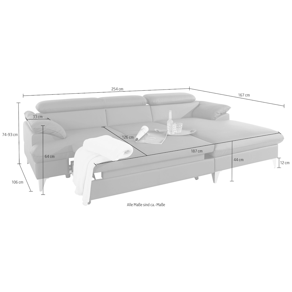 COTTA Ecksofa »Caluso«