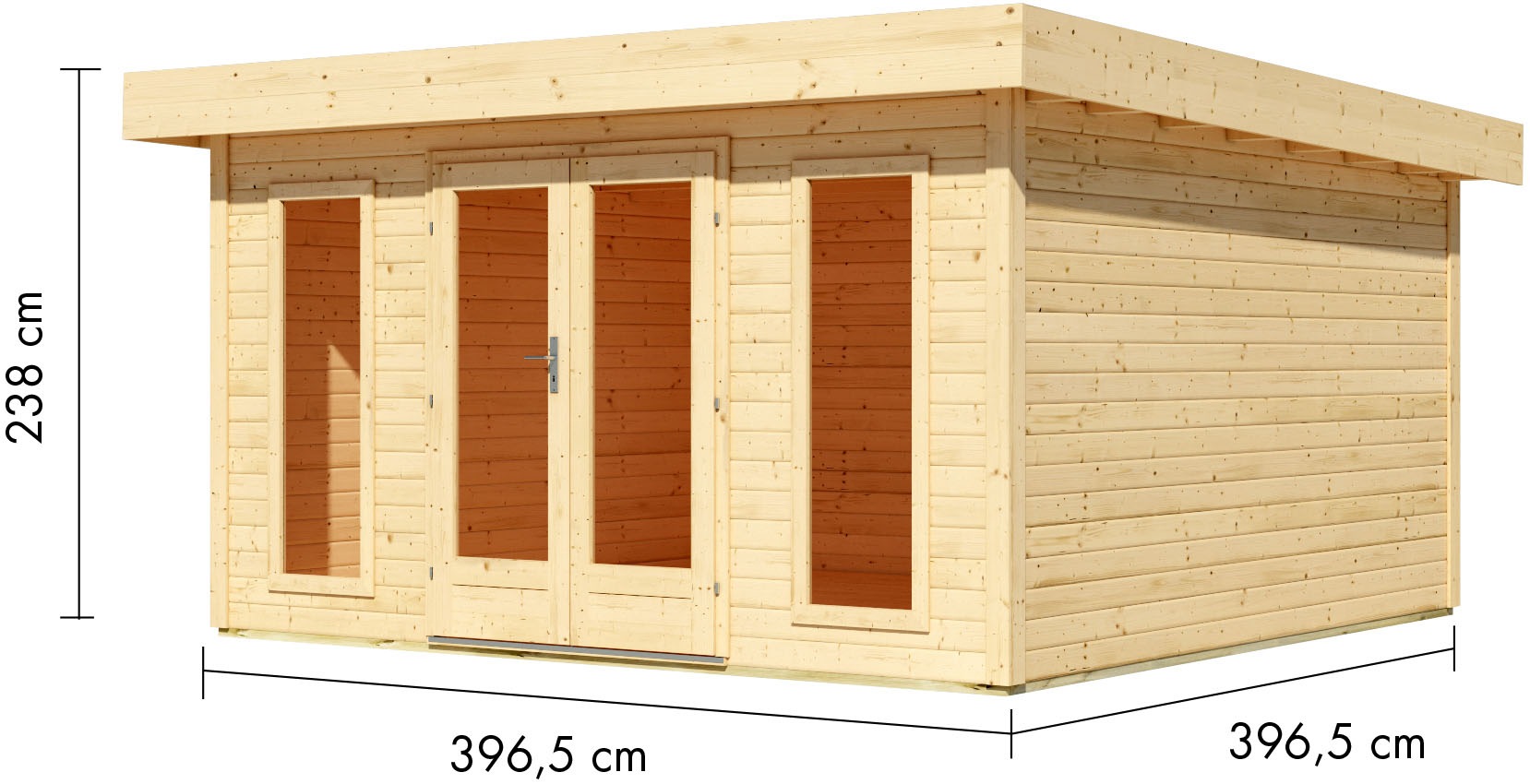 Karibu Gartenhaus »Neuklostersee« aus hochwertiger nordischer Fichte