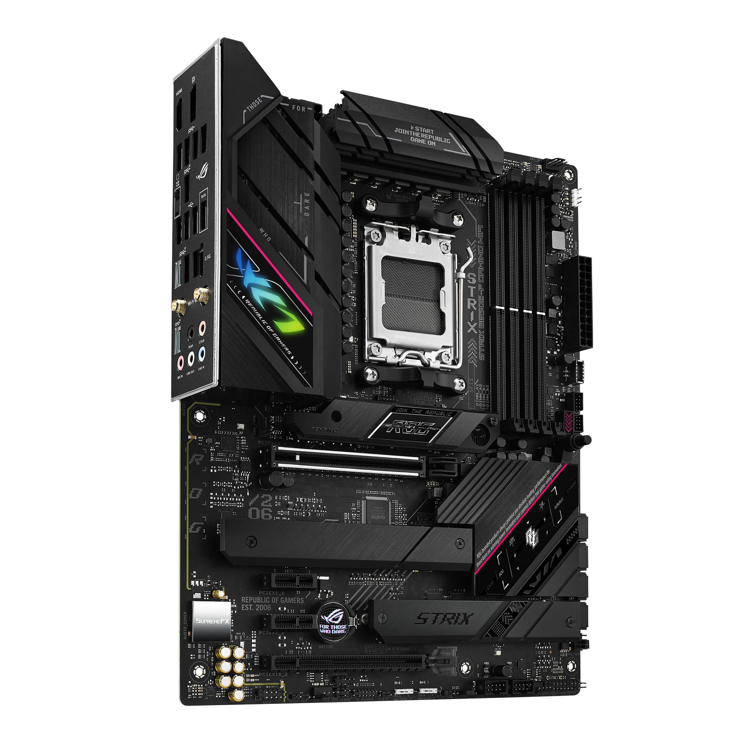 Asus Mainboard »ROG STRIX B650E-F GAMING WIFI«, Ryzen 7000, ATX, DDR5 Speicher, USB 3.2 Gen 2x2 Typ-C