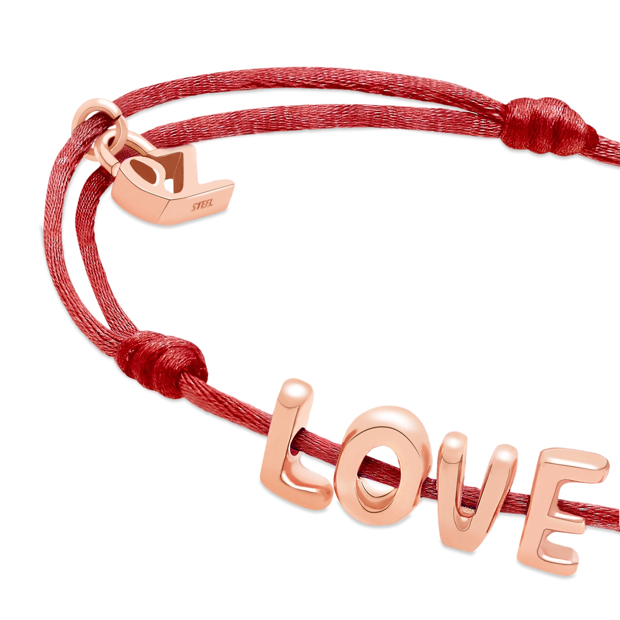 Echtzeit Armband »Schmuck Geschenk Edelstahl-Nylon-Armband Love Letters«