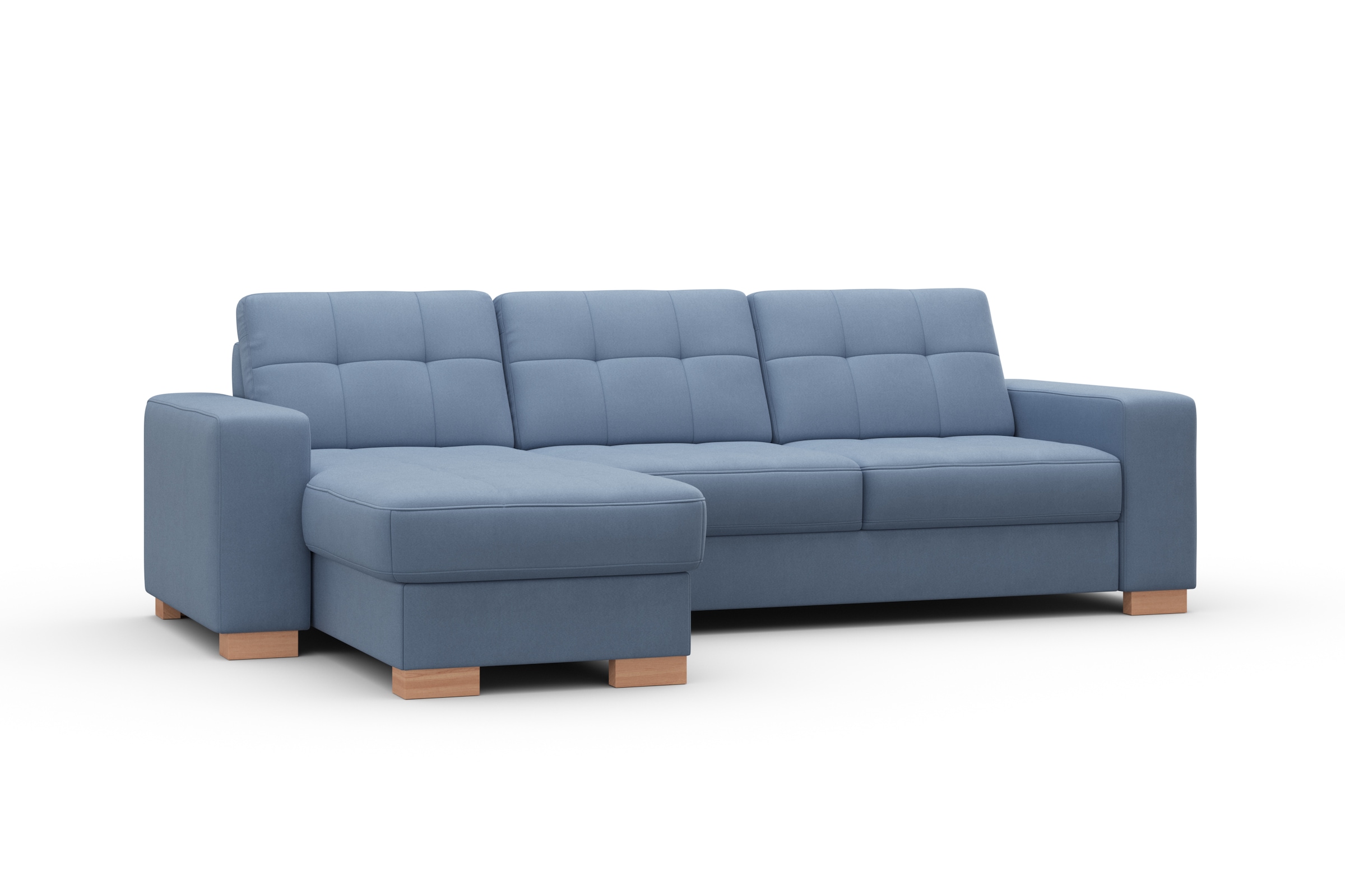 sit&more Ecksofa »Quincy L-Form«, wahlweise mit Bettfunktion und Bettkasten