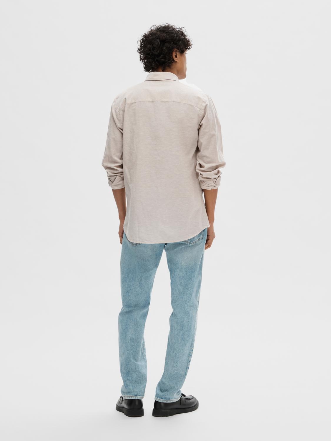 SELECTED HOMME Leinenhemd »NEW-LINEN SHIRT«, unifarben
