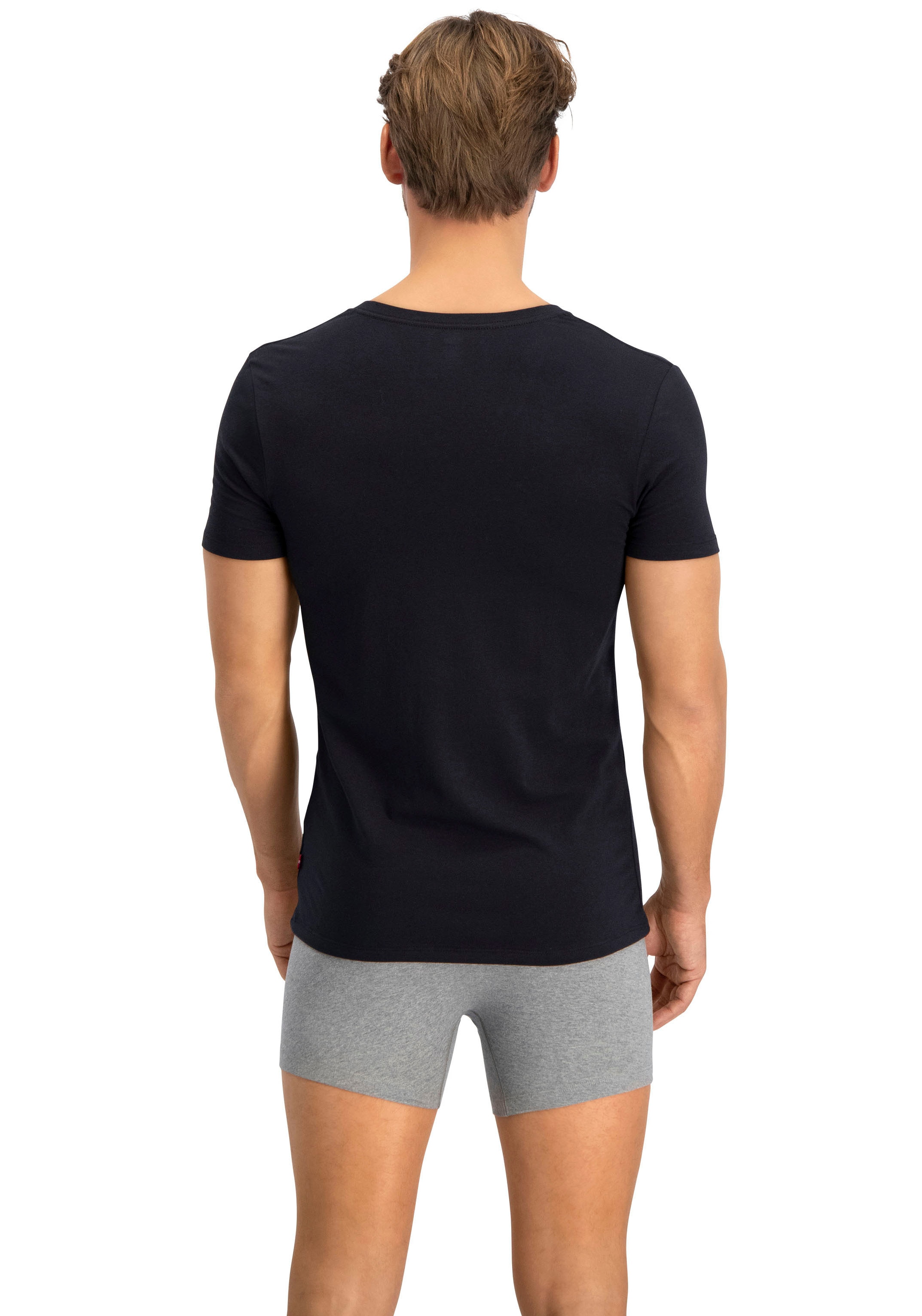 Levi's® T-Shirt, (Packung, 2er-Pack), mit breitem Logobund