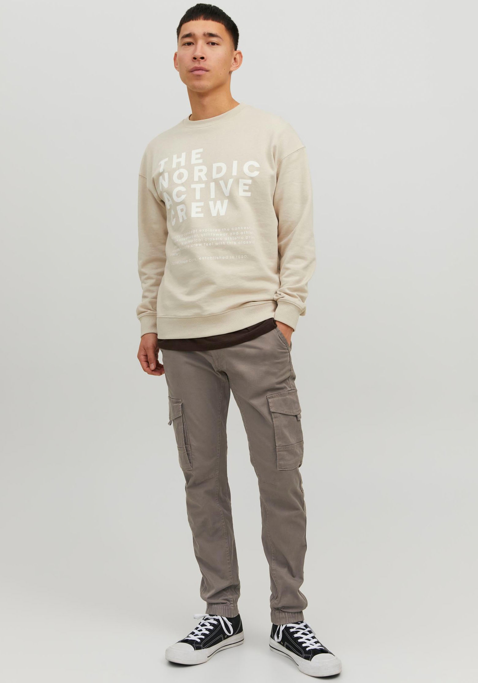 Jack & Jones Cargohose »JPSTPAUL JJFLAKE CARGO NOOS«  Baumwollmischung, regular fit