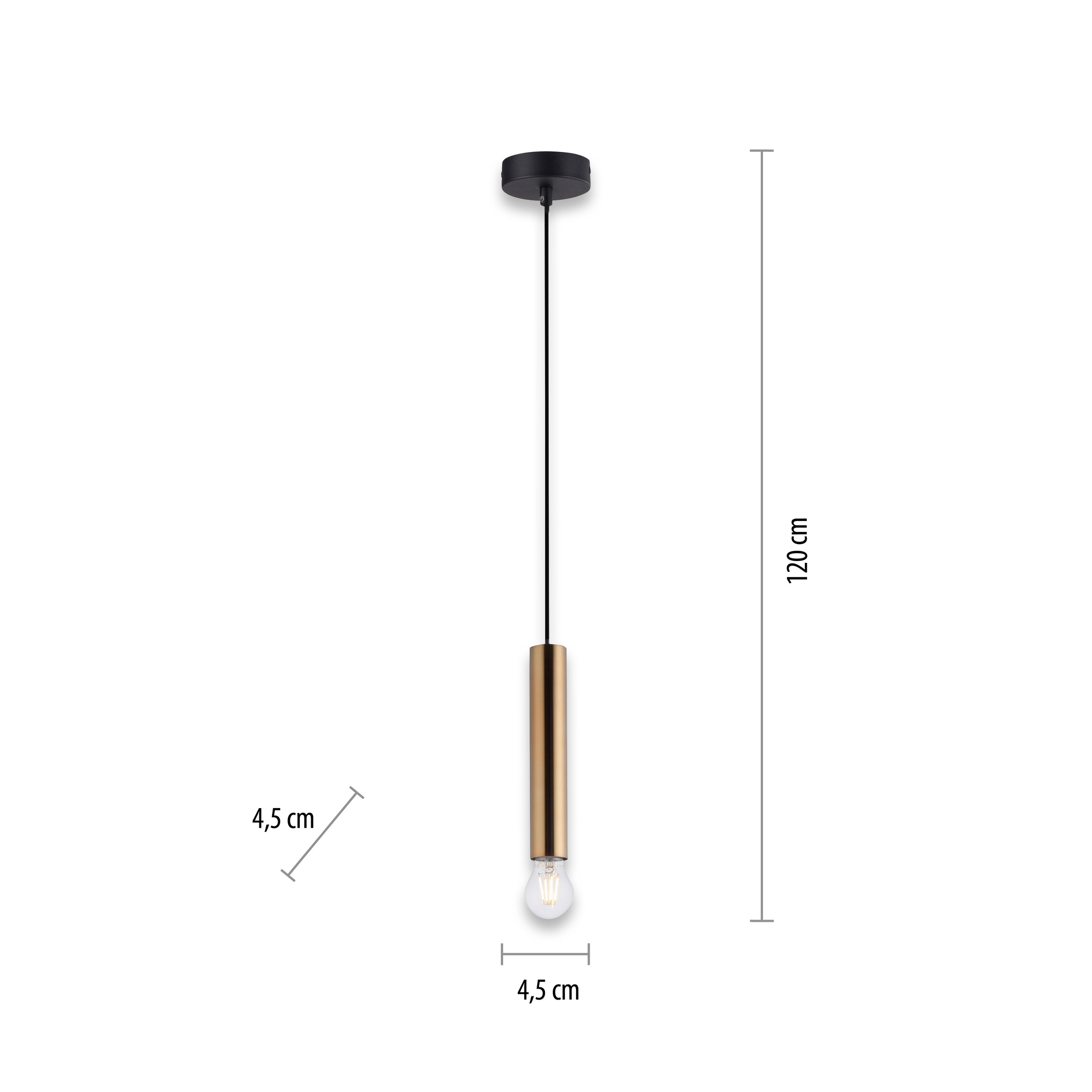 JUST LIGHT Pendelleuchte »BRUNA«, 1 flammig, Leuchtmittel E27 | ohne Leuchtmittel, ExklusiveE27