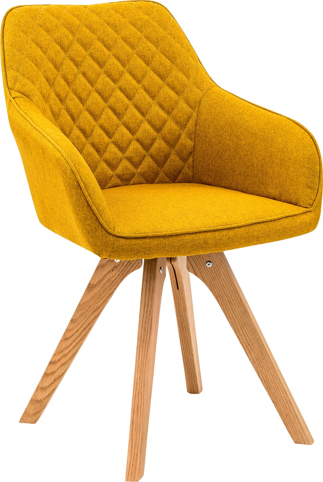 SalesFever Essgruppe »Växjö - Elegant gestaltete Essgruppe«, (Set, 5 tlg.), bestehend aus 4 modernen Polsterstühlen und einem 180 cm breiten Tisch
