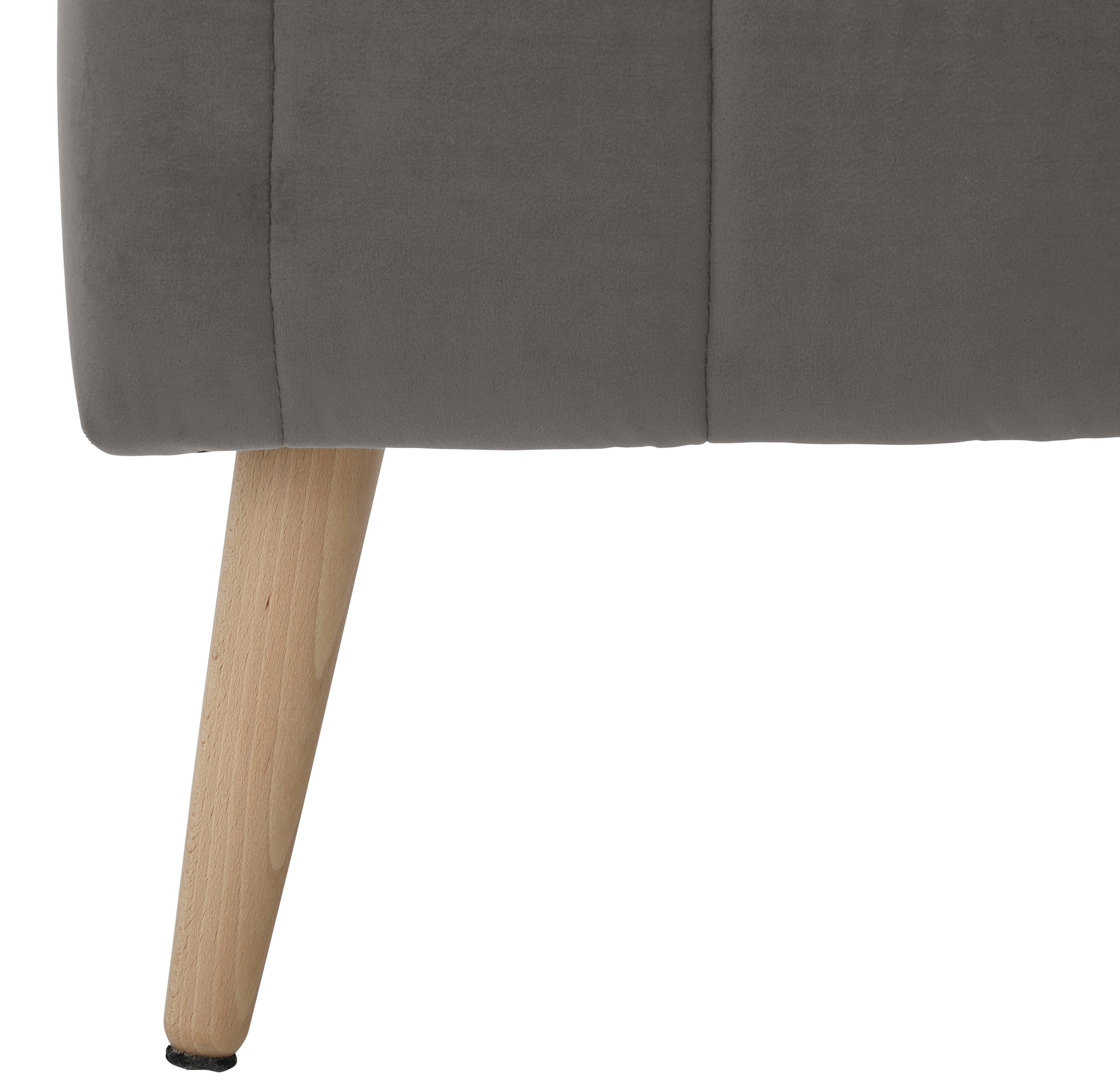 INOSIGN Truhenbank »AMIRA Sitzbank mit Stauraum, Maße B/T/H: 81/36/43 cm«, mit Staufach, in 3 Bezugsqualitäten mit feiner Steppung