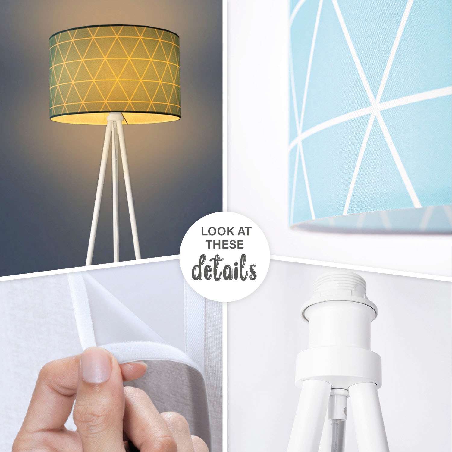 Paco Home Stehlampe »Trina Stella«, Leuchtmittel E27 | ohne Leuchtmittel, Standleuchte Wohnzimmer Schlafzimmer E27 Skandi Pink Grau Blau Deko