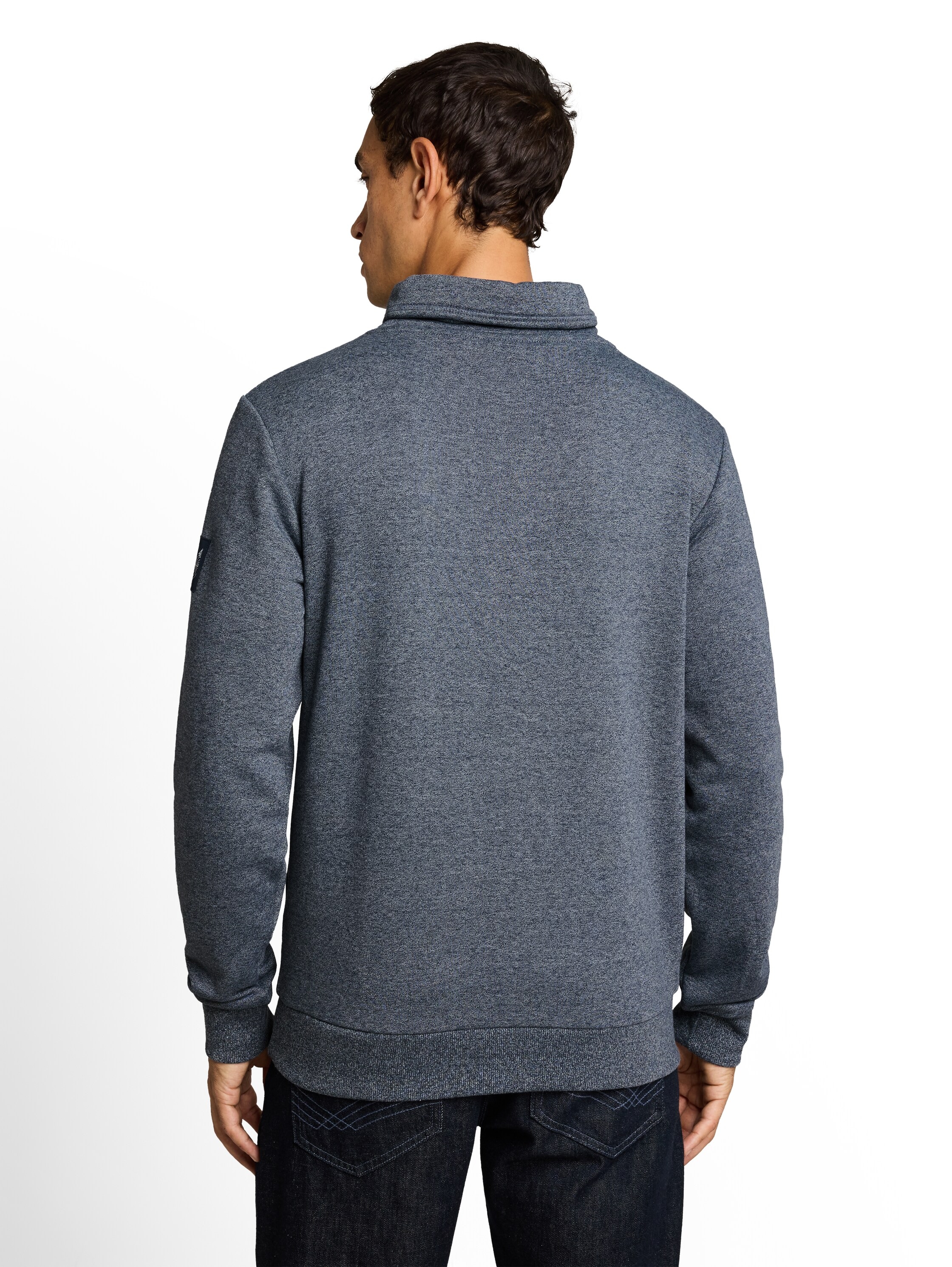TOM TAILOR Sweatshirt , mit Schalkragen in Wickeloptik

