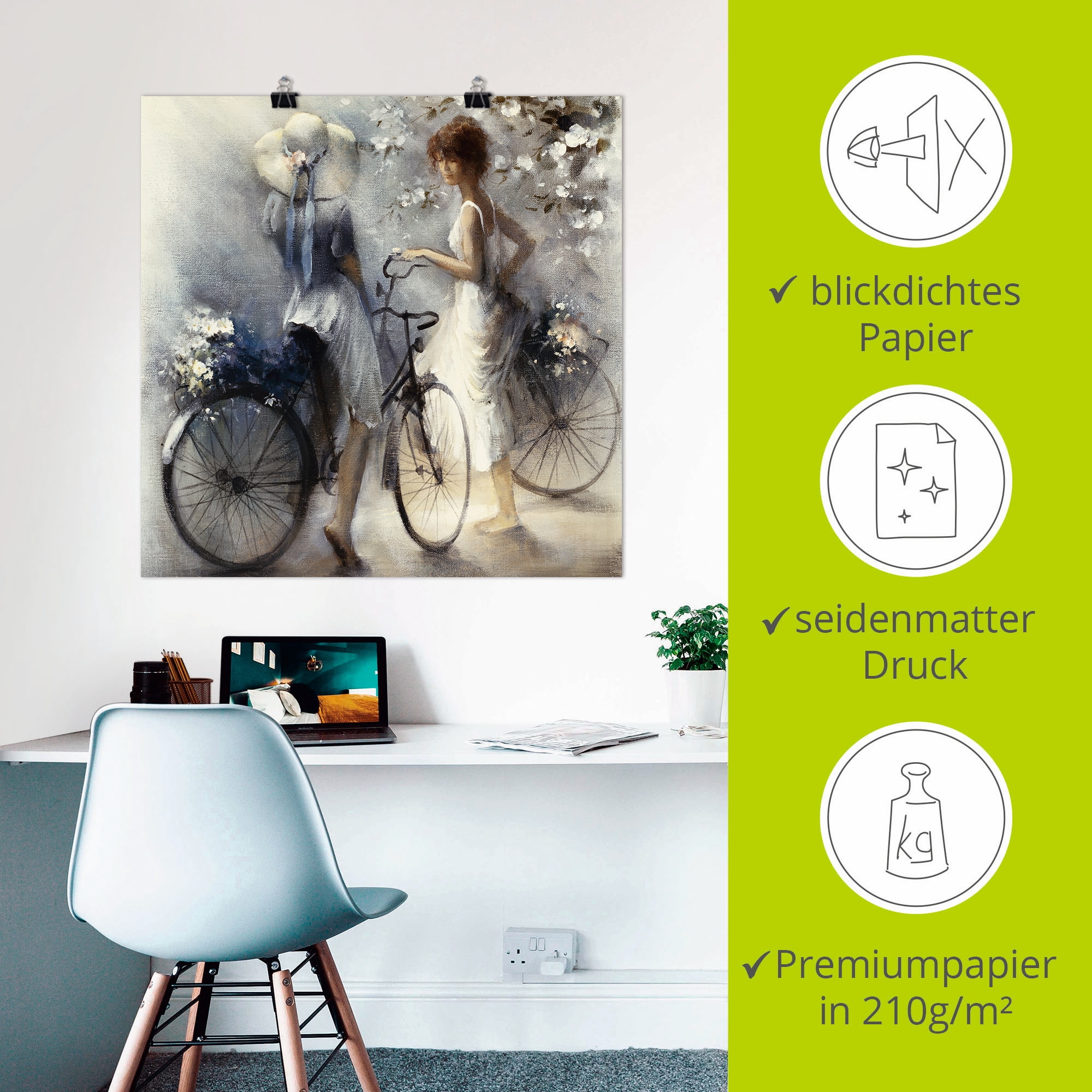 Artland Wandbild »Frühling III« Frau 1 Stk. tlg. als Leinwandbild, Poster in verschied. Größen