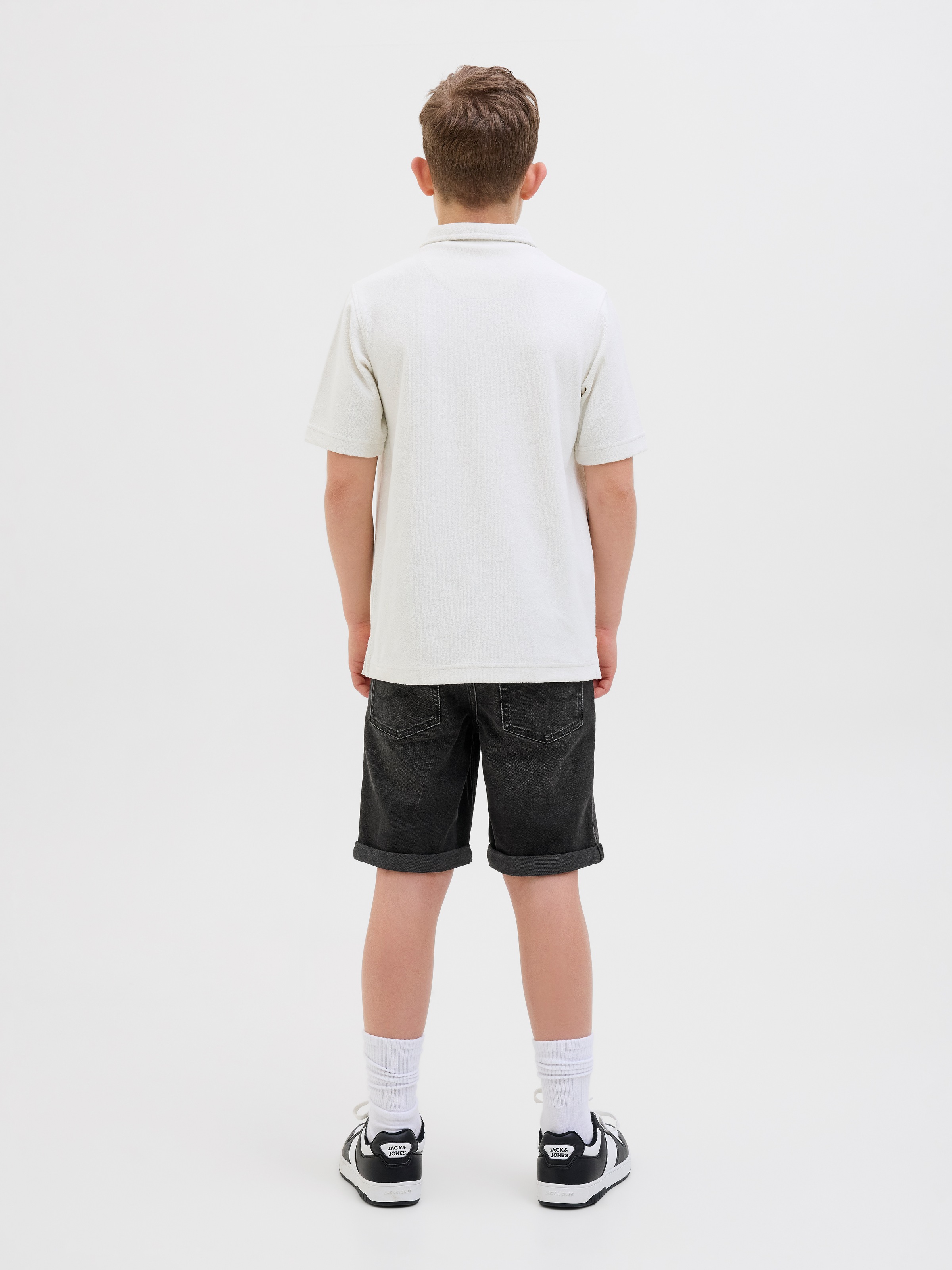 Jack & Jones Junior Shorts »JJIRICK bequem mit mittlerer Taille für Jungen«, unifarben, modisch, regular fit, Web