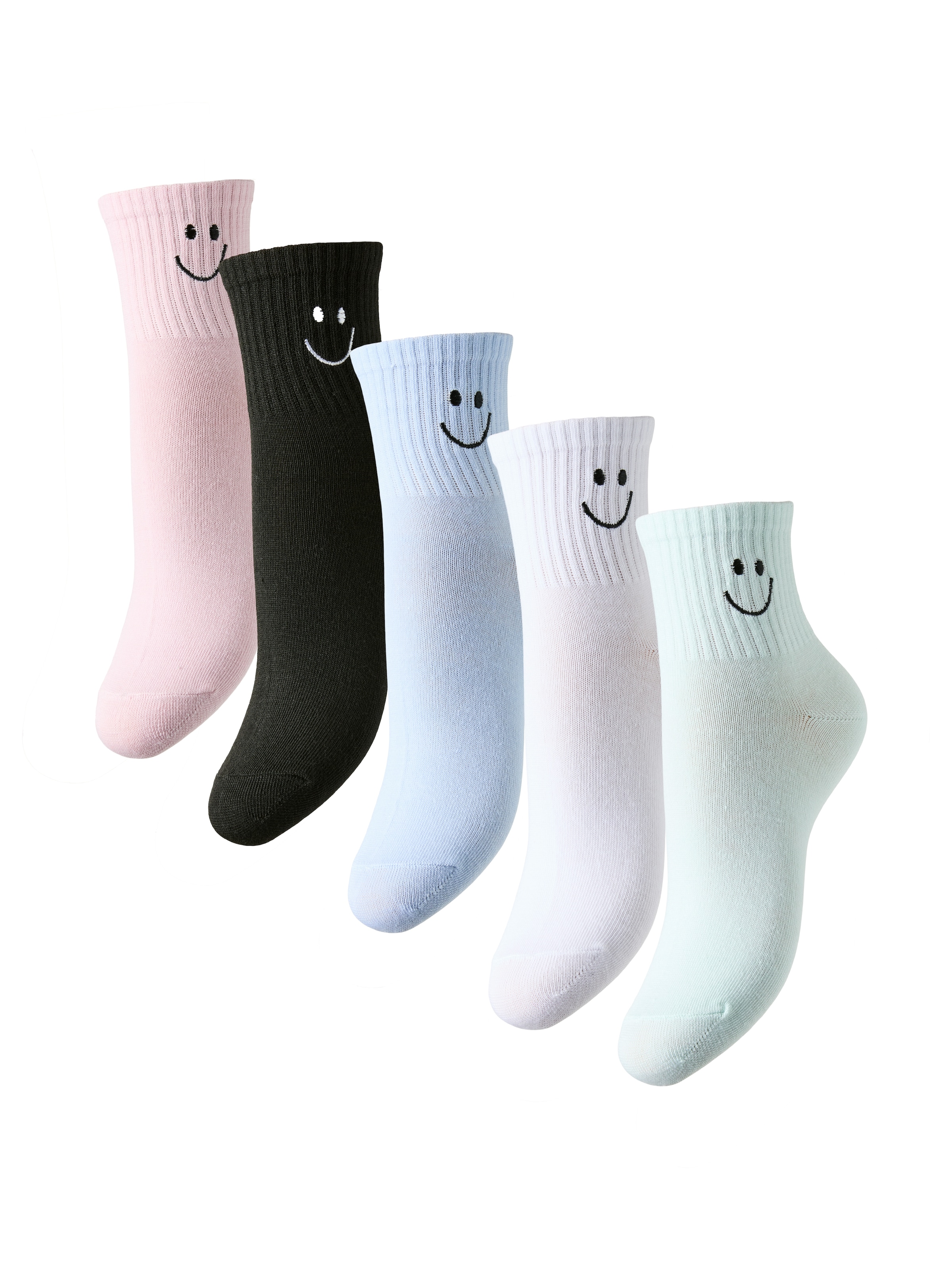 pieces Freizeitsocken »PCMINDRA SOCKS 5 PACK BC«, (Packung, 5 Paar)