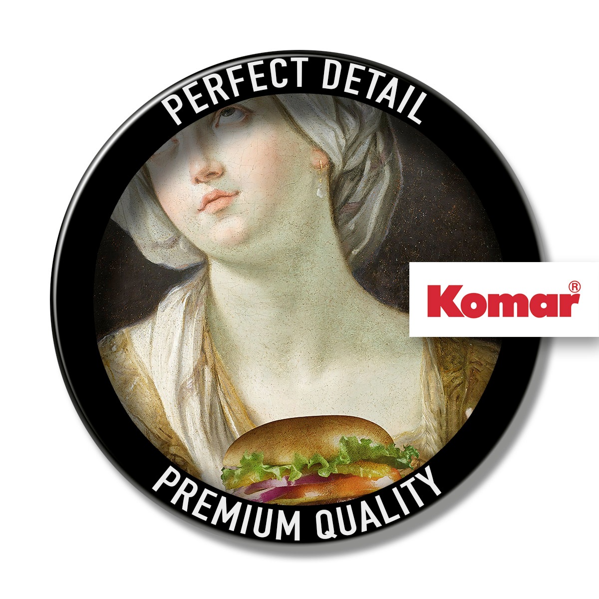 Komar Leinwandbild »Heal-thy Burger - Größe 60 x 90 cm«, Natur, (1 St.), Keilrahmenbild mi Echtholzrahmen
