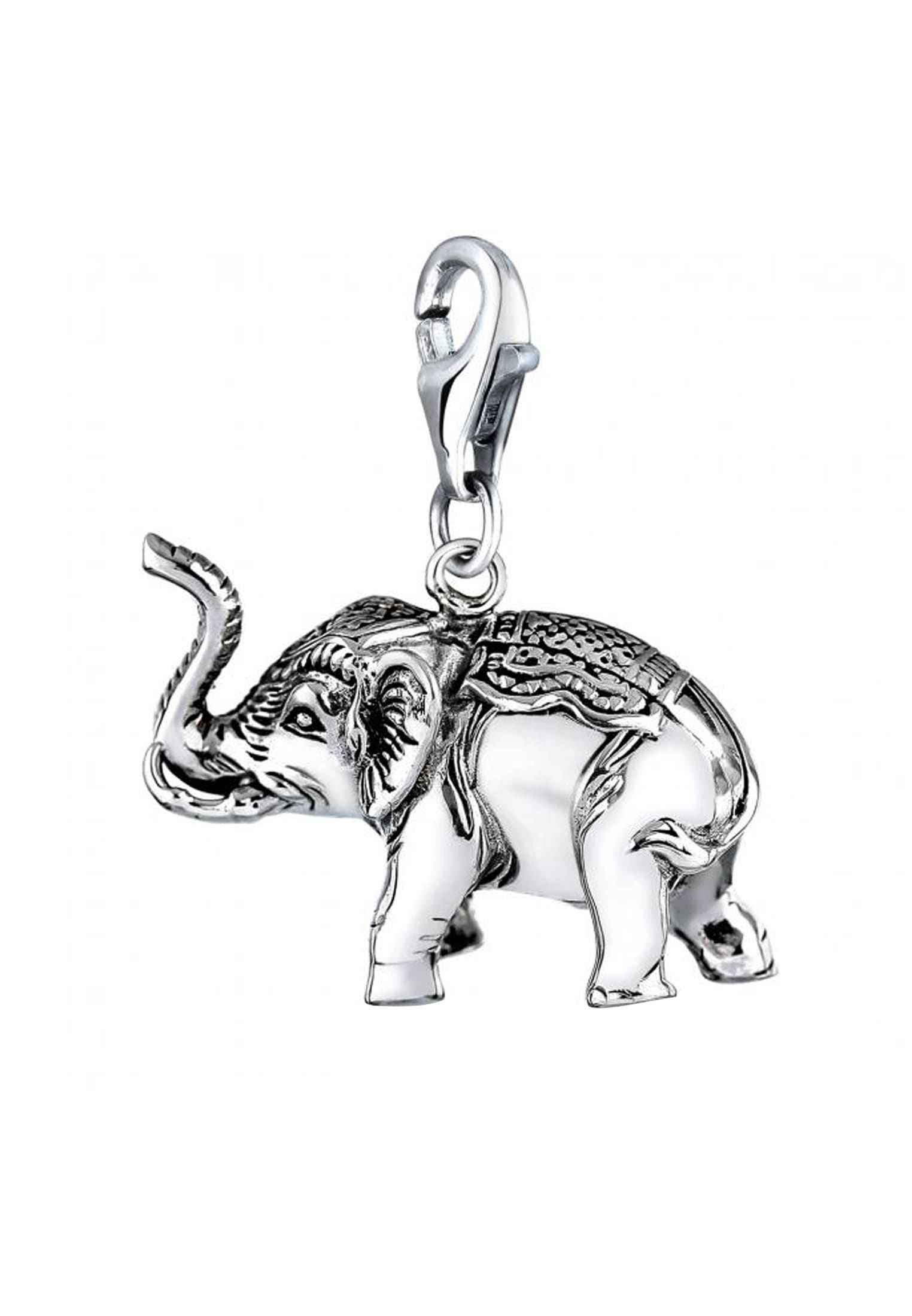 Nenalina Charm-Einhänger »Charm Anhänger Elefant Groß Tier Reise 925 Silber«