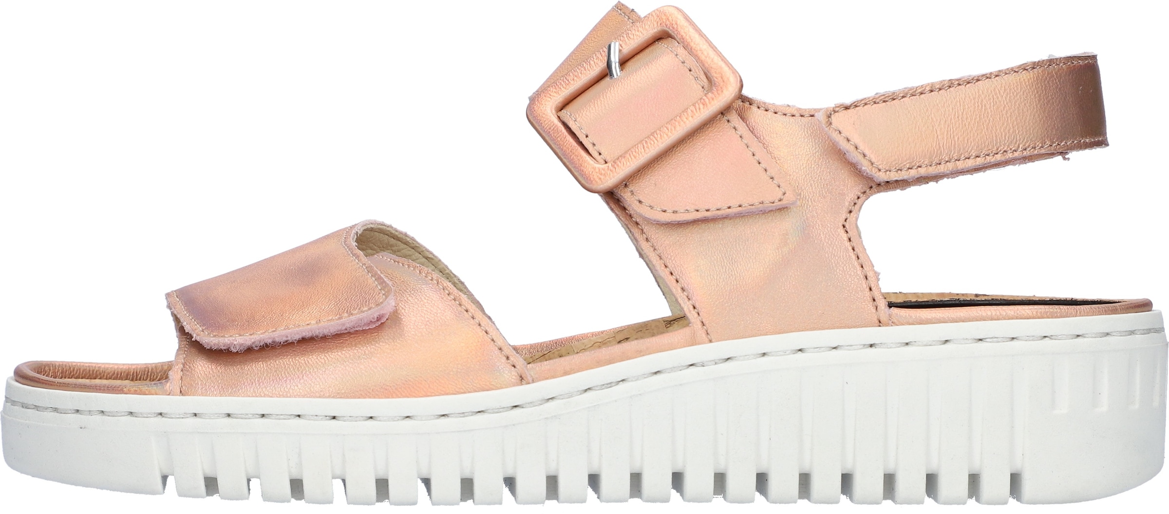 Waldläufer Plateausandale »H-WILLOW«  Sommerschuh, Klettschuh, Bequemschuh mit Korkfußbett, H-Weite
