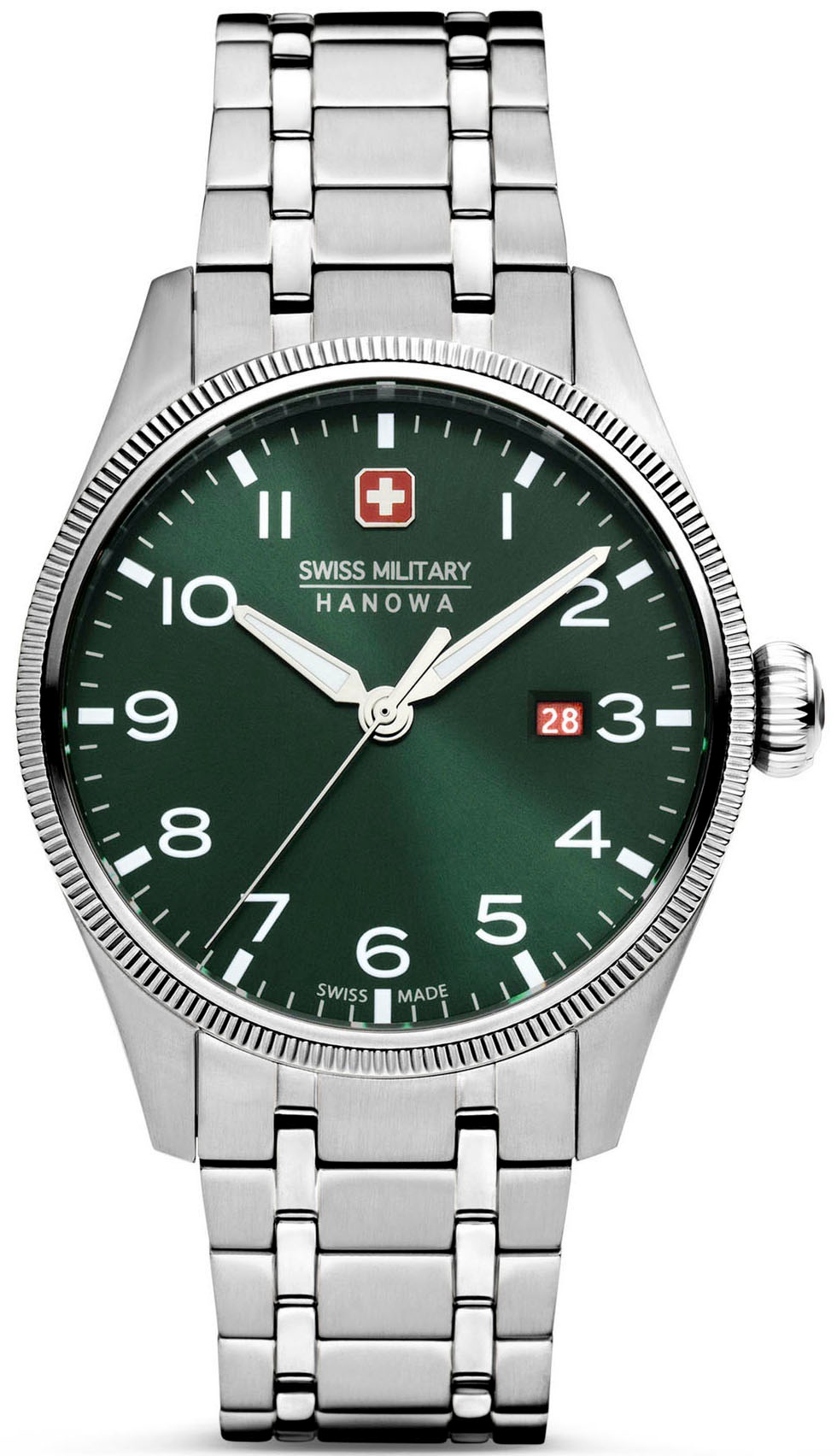 Swiss Military Hanowa Quarzuhr »THUNDERBOLT, SMWGH0000803«, Armbanduhr, Herrenuhr, Schweizer Uhr, Swiss Made, Datum, Saphirglas