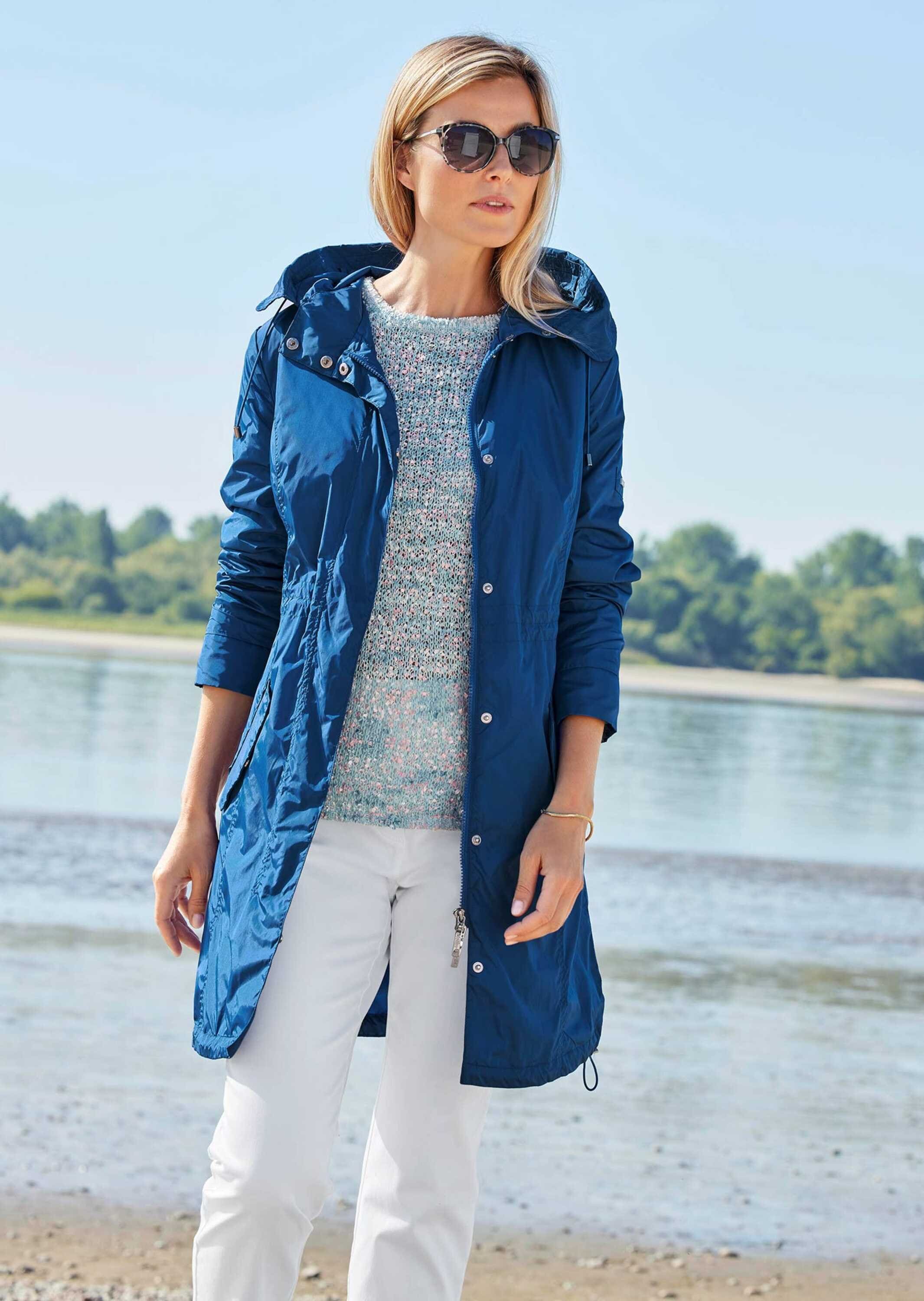 GOLDNER Kurzjacke »Kurzgröße Trendiger leichter Regen Parka aus funktionalem Material«